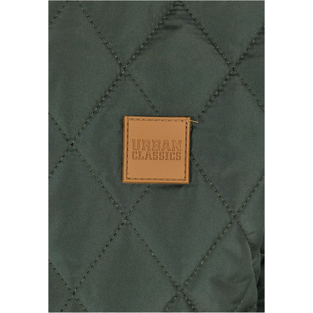 URBAN CLASSICS Allwetterjacke »Urban Classics Herren Boys Diamond Quilt Nylon Jacket«, (1 St.), ohne Kapuze