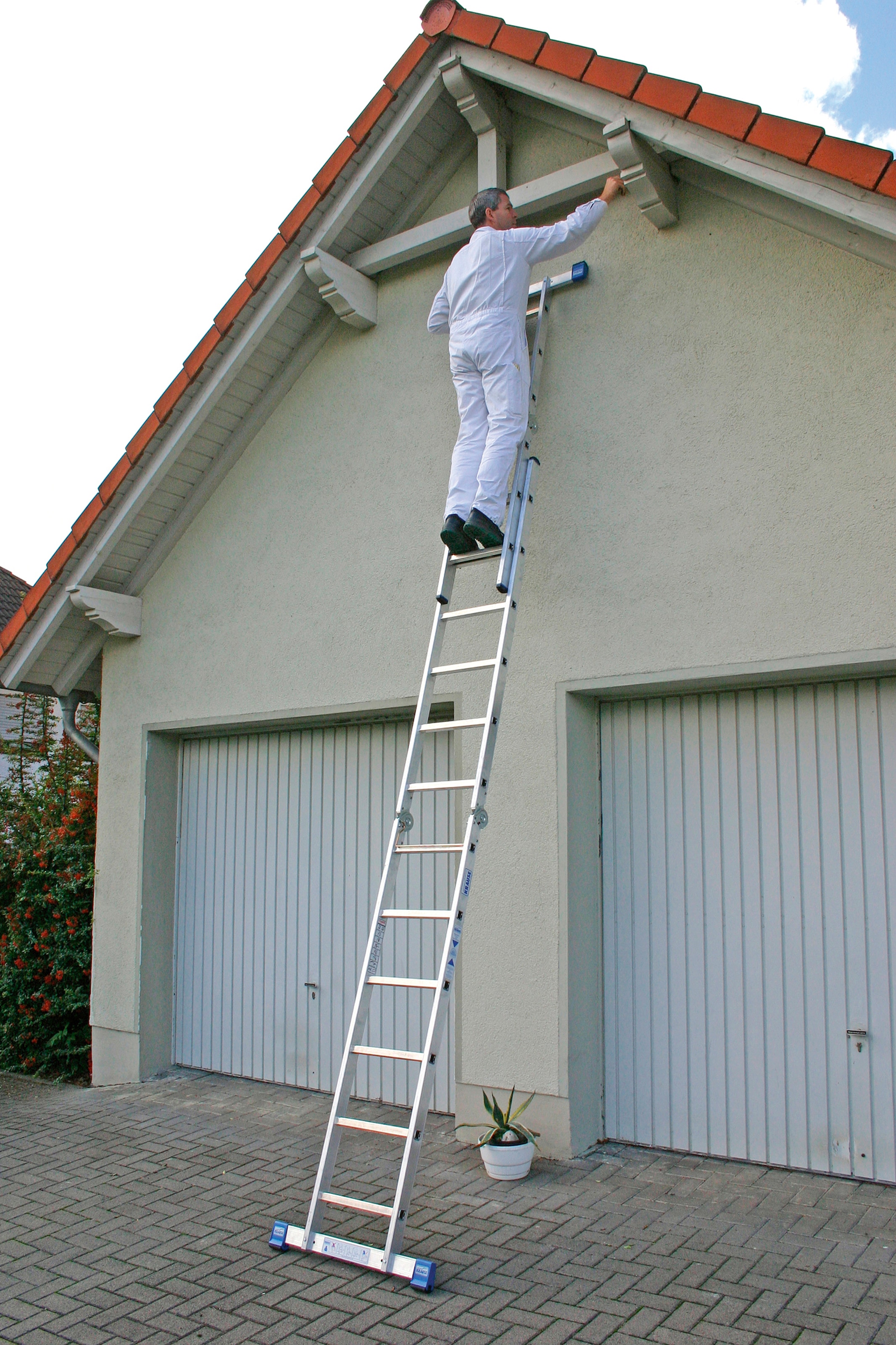 KRAUSE Gelenkleiter »Stabilo«, Combileiter mit 2x3 und 2x6 Sprossen