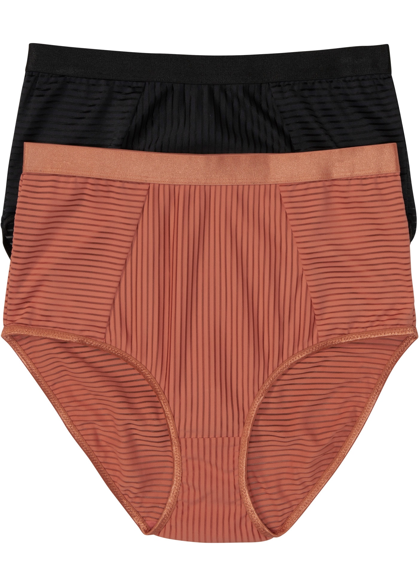 bonprix Taillenslip "Highwaist Slip ( 2er Pack)" Packung, 2 Stk. Highwaist Slip, aus Polyamid und Elasthan, bequeme Passform