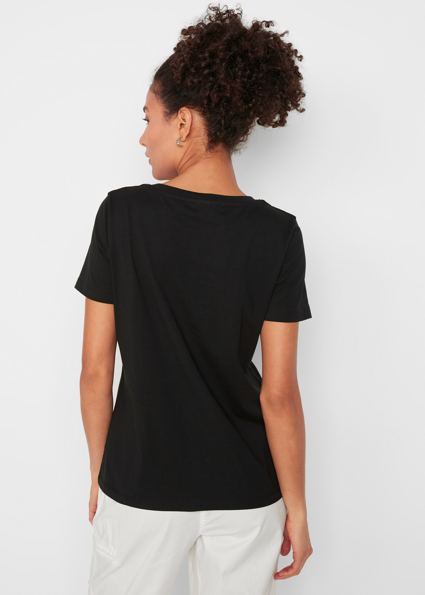 Thumbnail - bonprix T-Shirt Packung, 2 Stk. im 2er Pack mit Rundhalsausschnitt und Kurzarm