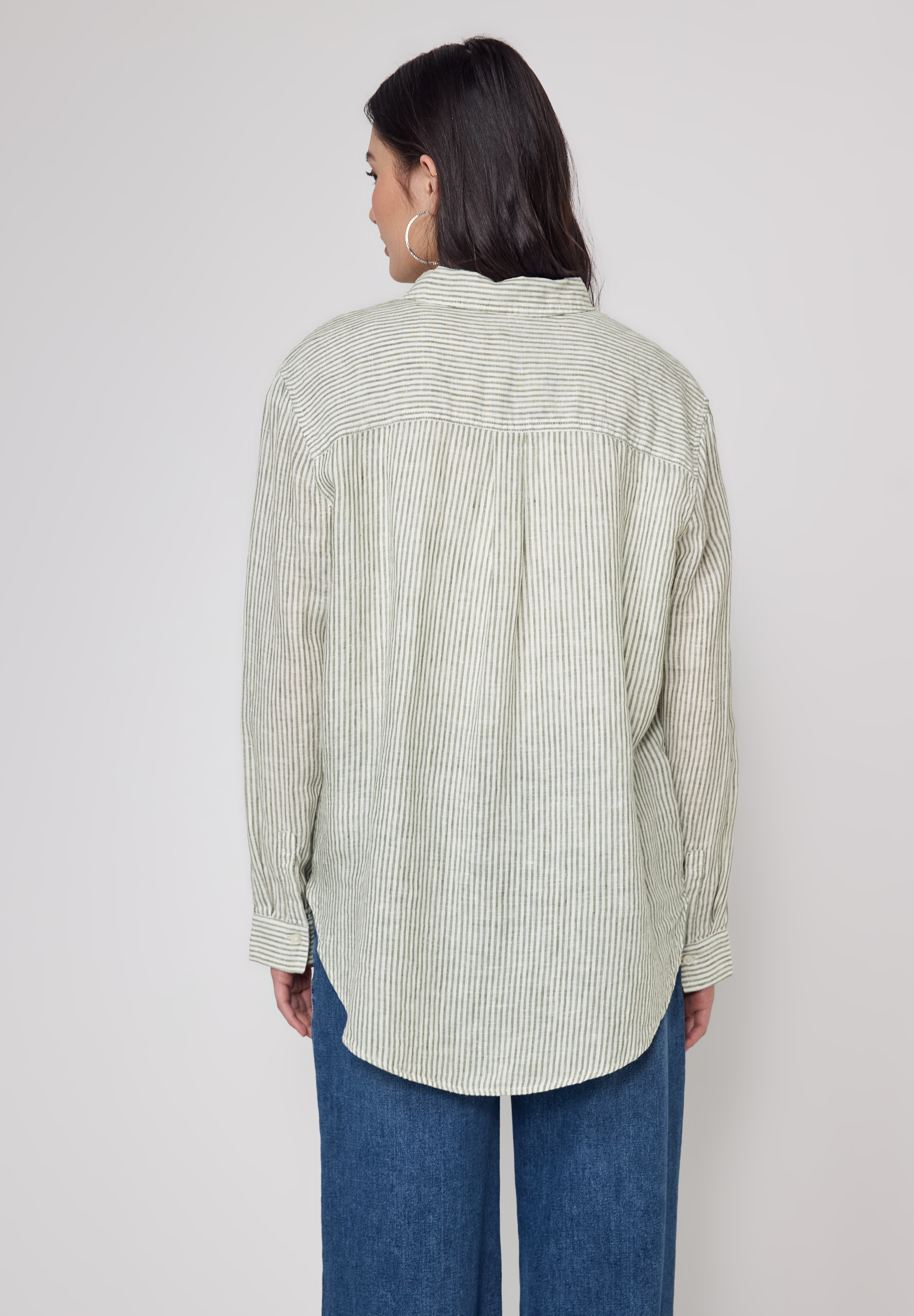 STREET ONE STUDIO Hemdbluse, mit Knopfleiste