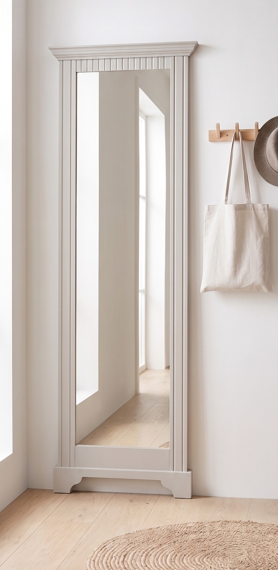 OTTO home Spiegel »Rustic« Rahmen in Kiefer massiv, Höhe 190 cm, mit Zierfräsungen