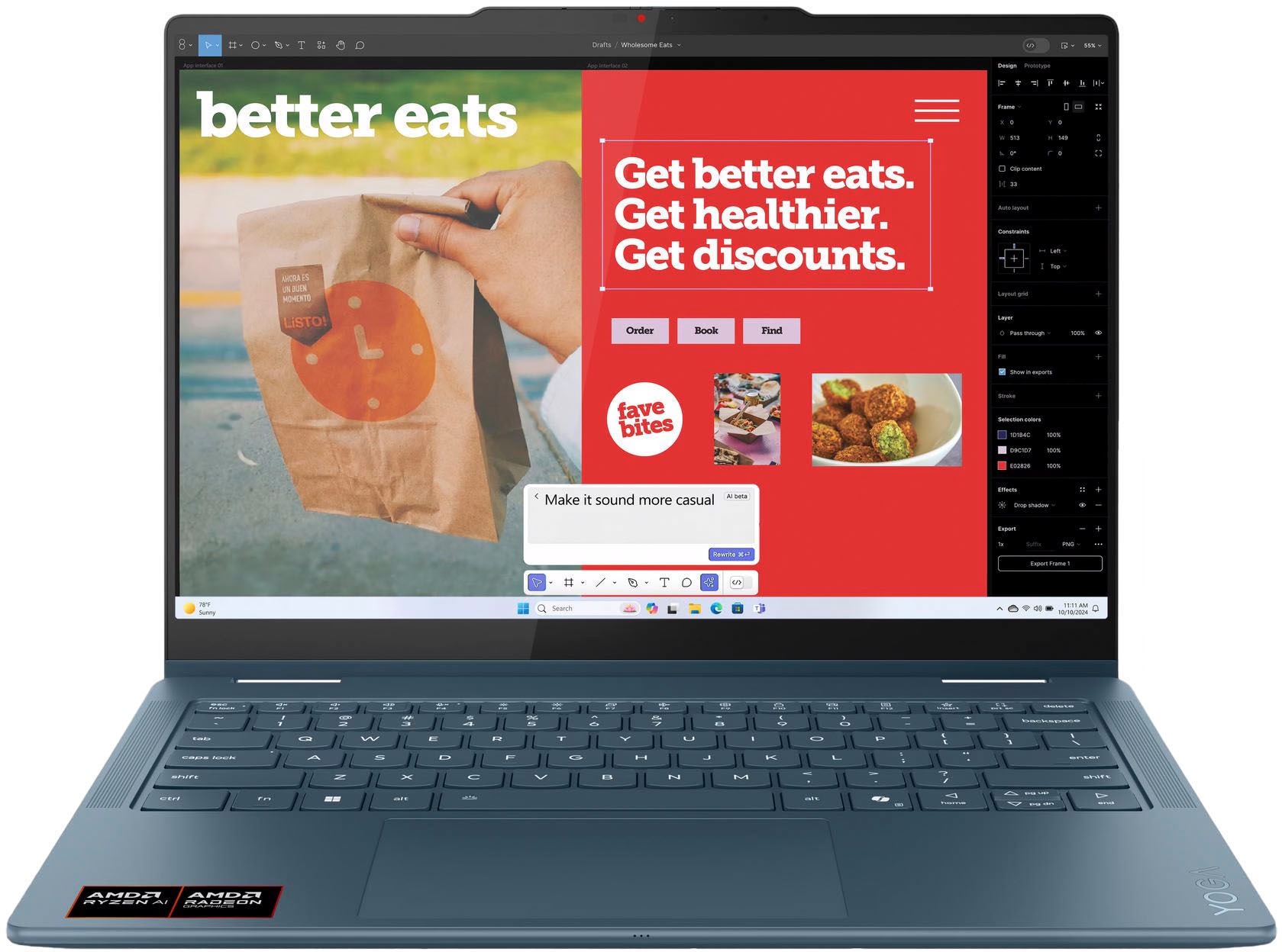 Lenovo Convertible Notebook »Yoga 7 2-in-1 14AKP10«, 35,56 cm, / 14 Zoll, AMD, Ryzen™ AI 5, Radeon 840M, 512 GB SSD