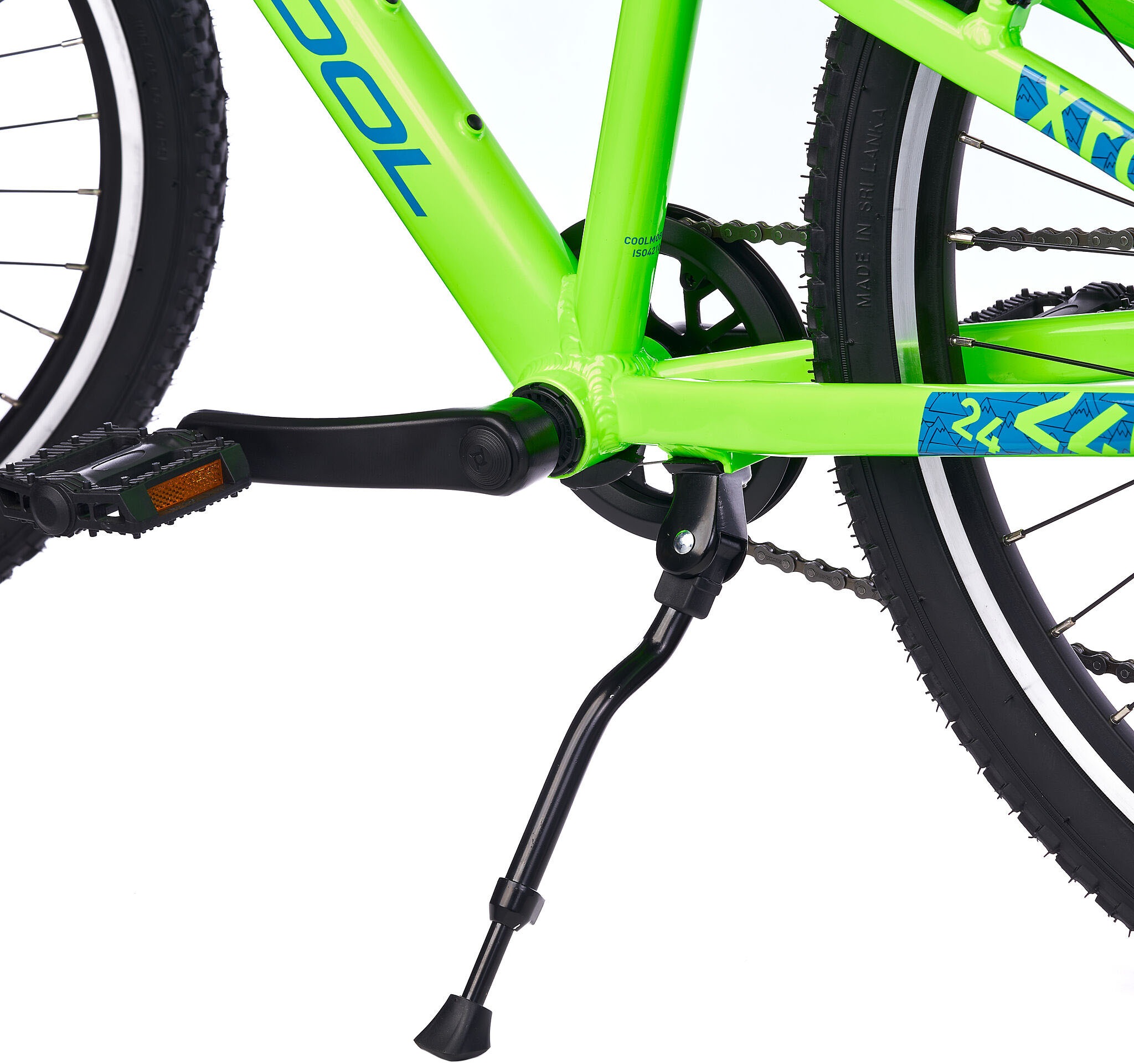 S’COOL Jugendfahrrad »S'COOL Xroc Pro 24-K7 Neon Green/Ocean« 7 Gang Shimano Kettenschaltung
