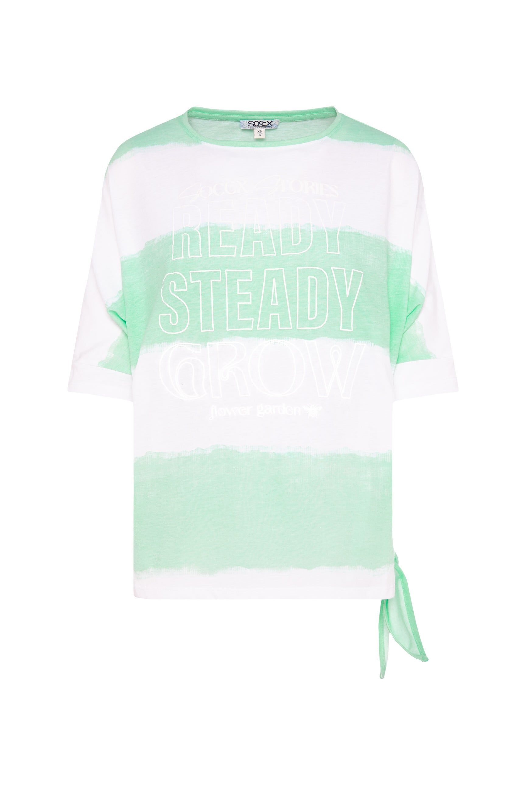 SOCCX Rundhalsshirt, mit Knoten-Saum