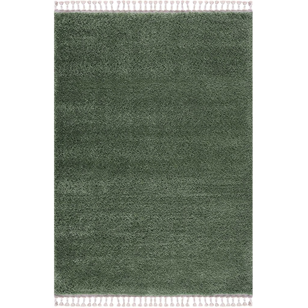 Carpet City Hochflor-Teppich »Pulpy 100«, rechteckig, sehr weich, mit Fransen, uni, viele Größen, Wohnzimmer, Schafzimmer