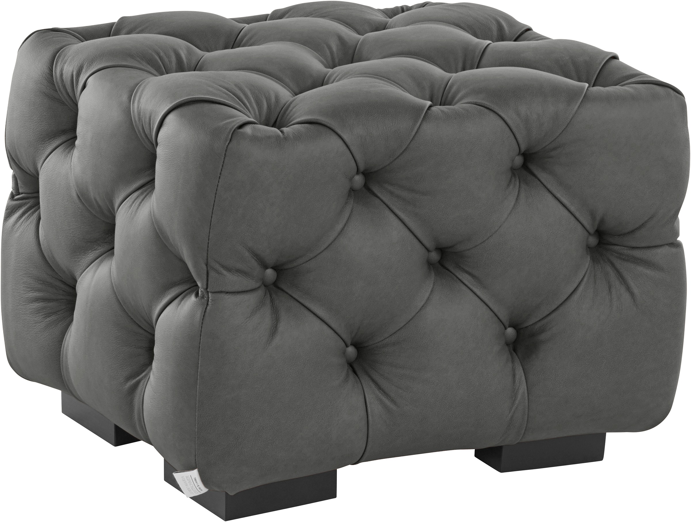 Guido Maria Kretschmer Home&Living Minkštas pufas »Kalina« su Klasikinio stiliaus Chesterfield-Knopfheftung passend zur serija 