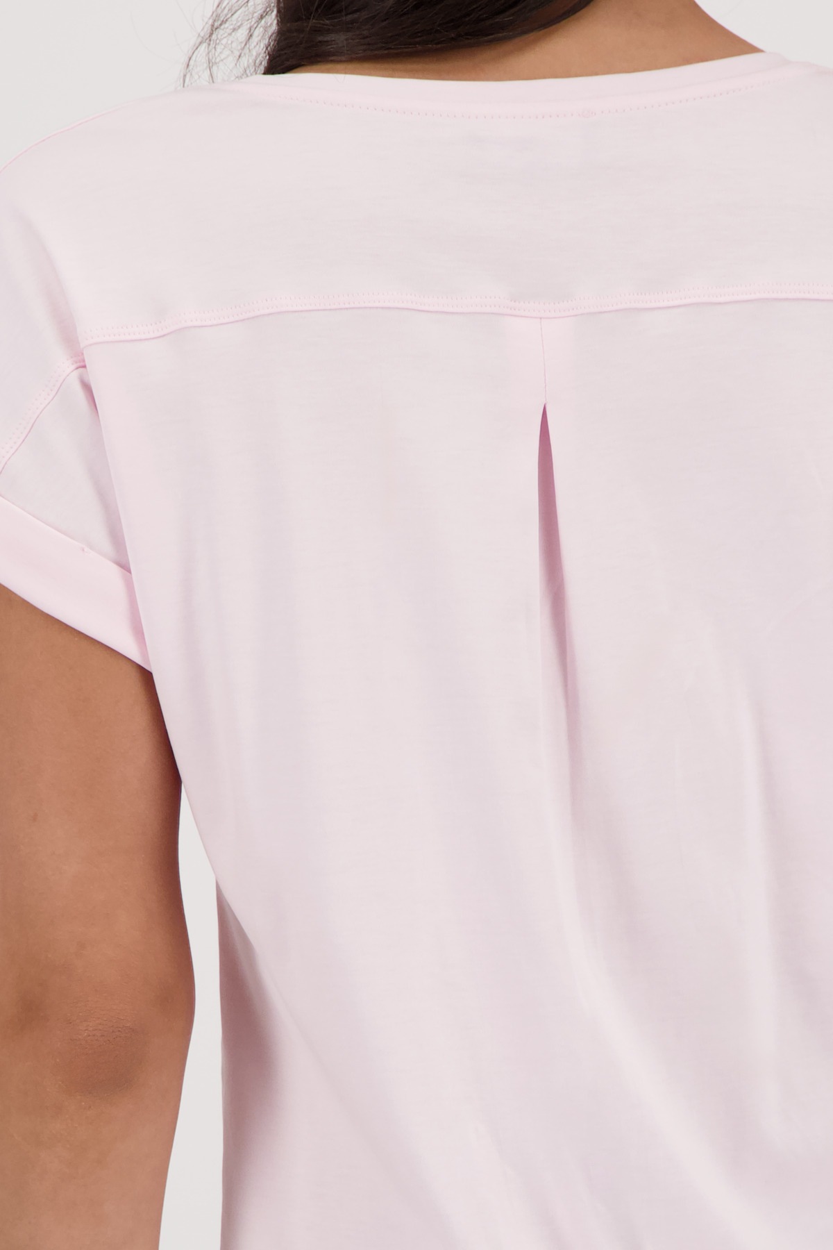 Monari T-Shirt »Shirt Basic Pima« Regular fit mit Rückenfalte