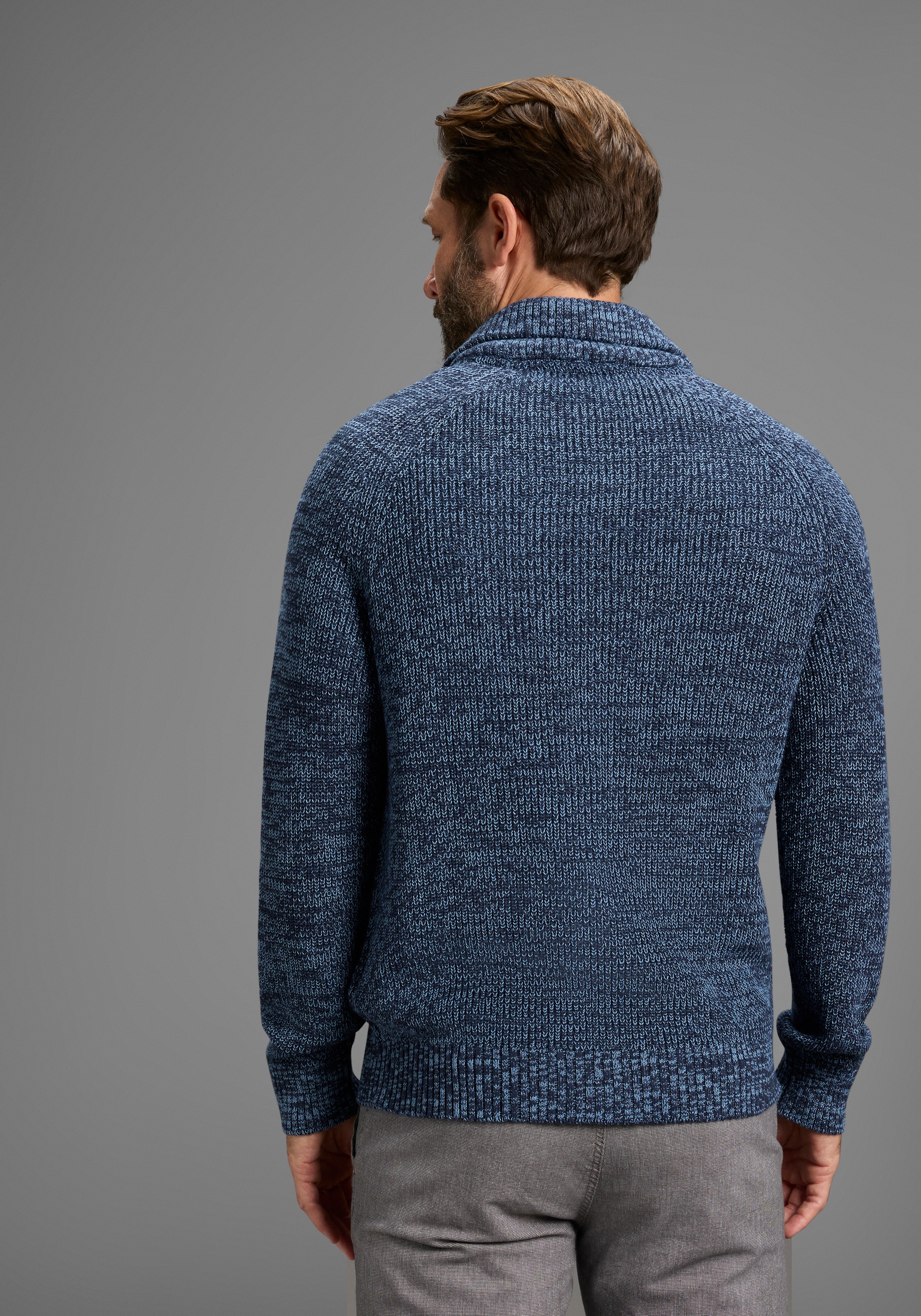 Mans World Strickjacke "Neue Kollektion" mit Stehkragen günstig online kaufen