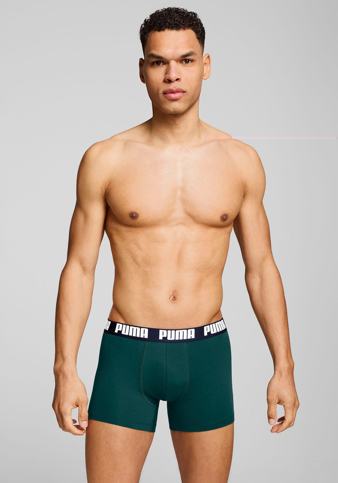 PUMA Boxershorts "PUMA MEN LOGO PRINT BOXERS 2P" 2er Pack, elastischer Logo günstig online kaufen