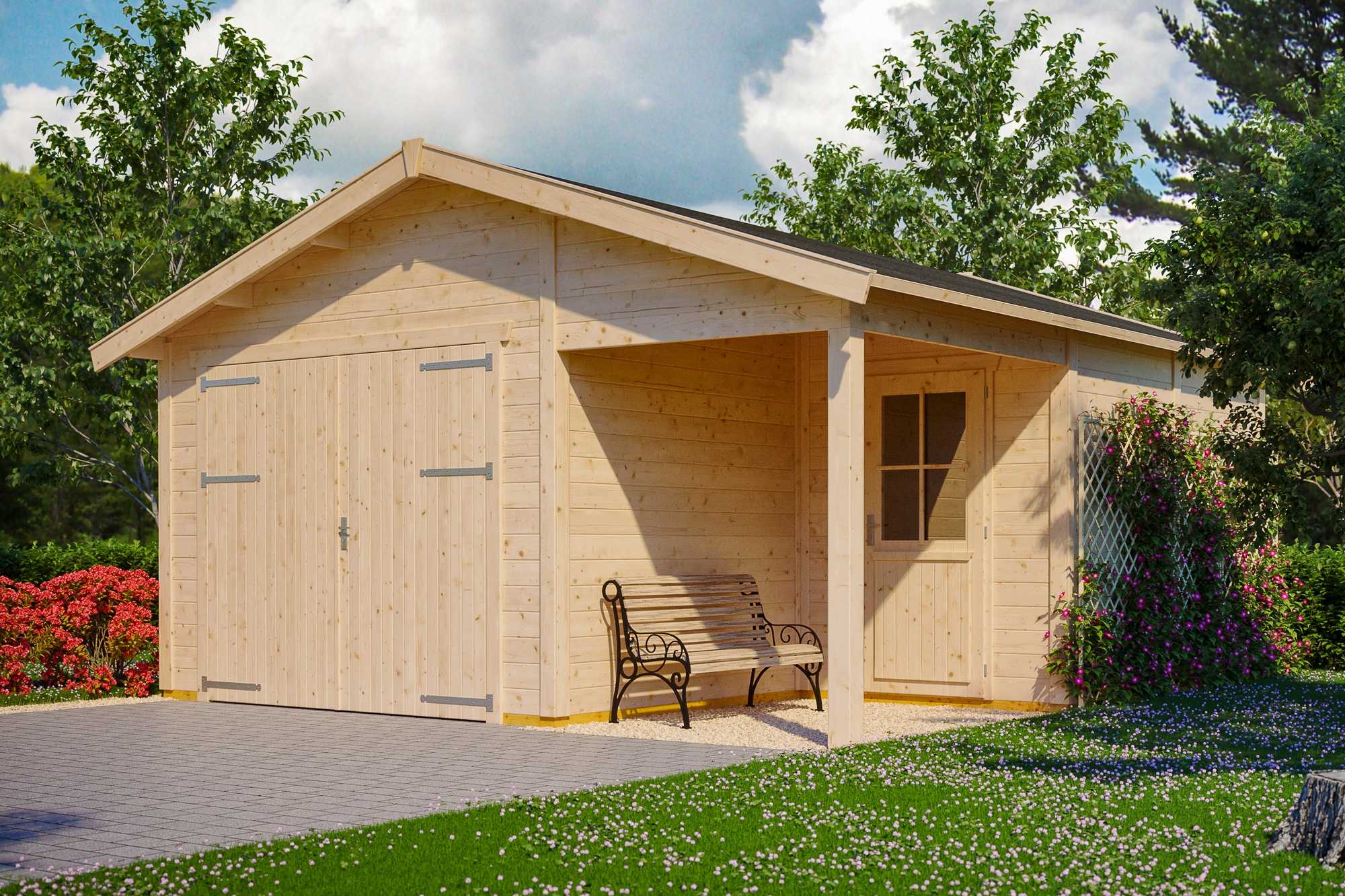 Skanholz Garage »Varberg 2«, 500 x 525 cm