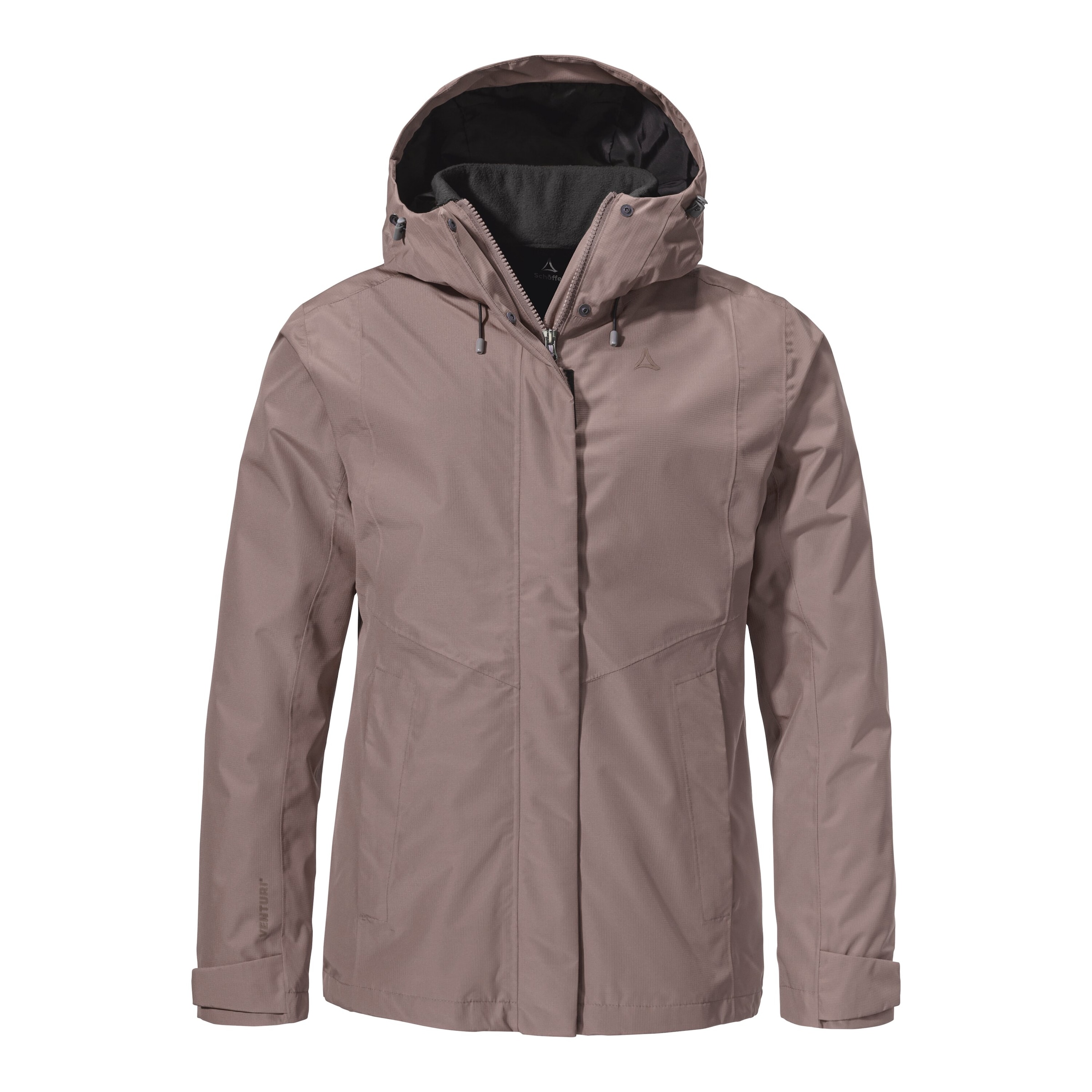 Schöffel 3-in-1-Funktionsjacke »3in1 Jacket Style Okere WMS« Set, 2 Stk. tlg. mit Kapuze mit herauszippbarer Fleecejacke, hochschließendem Kragen, atmungsaktiv