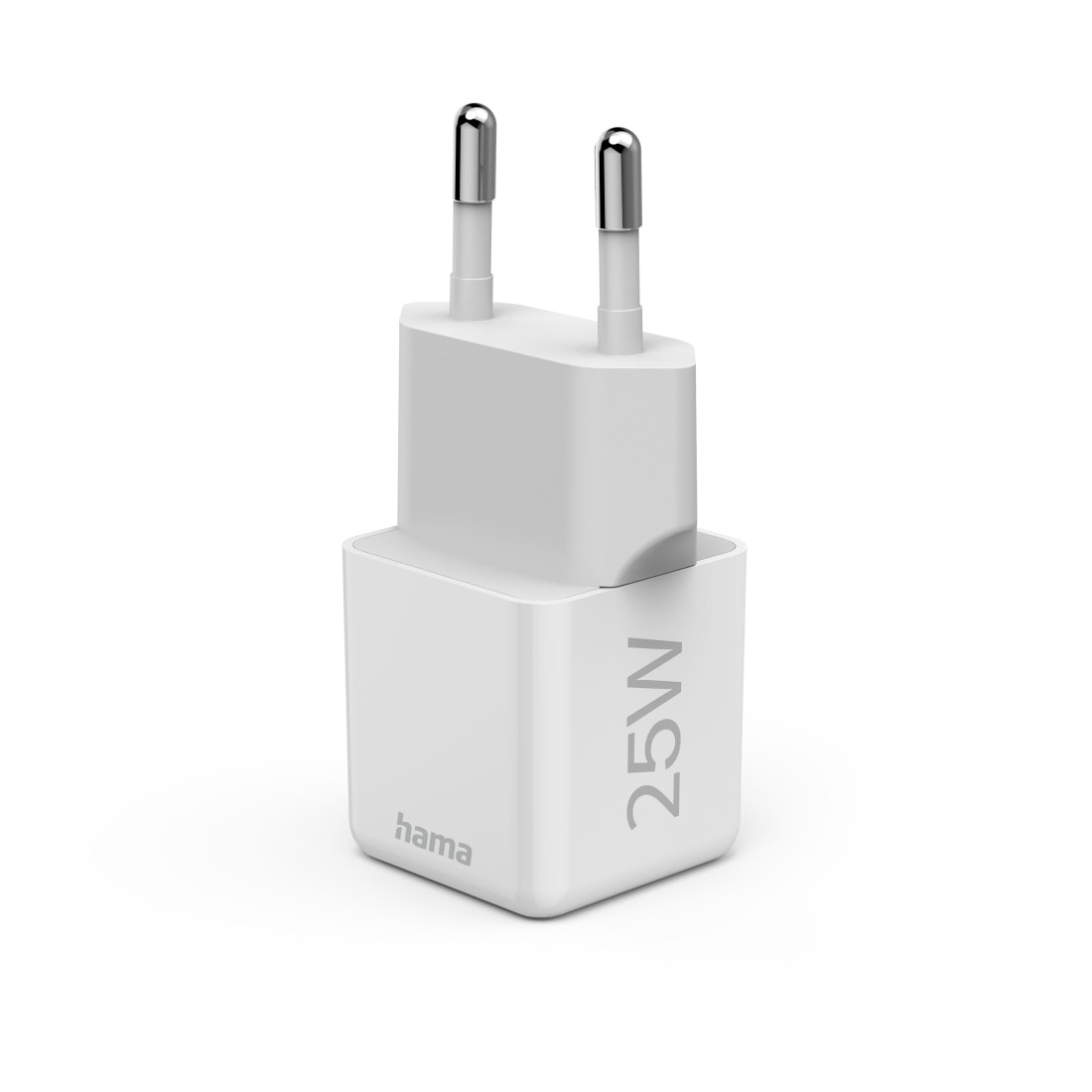 Hama Schnelllade-Gerät »Schnellladegerät (USB-C, PD/QC, extraklein 2,9 x 2,75 x 2,75 cm, 25 W)«, (1 St.)