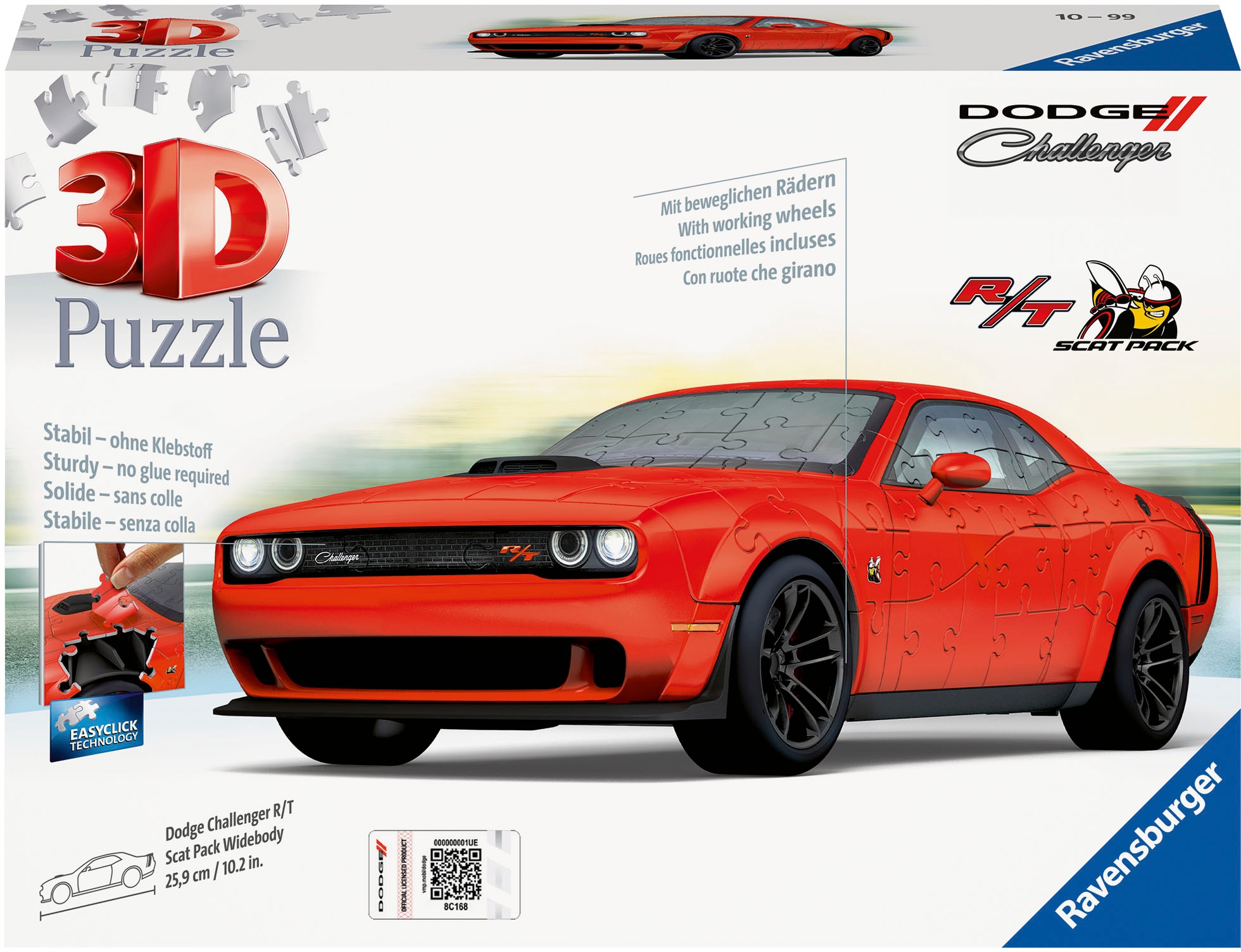 3D-Puzzle »Dodge Challenger R/T Scat Pack Widebody«, Made in Europe; FSC®- schützt...