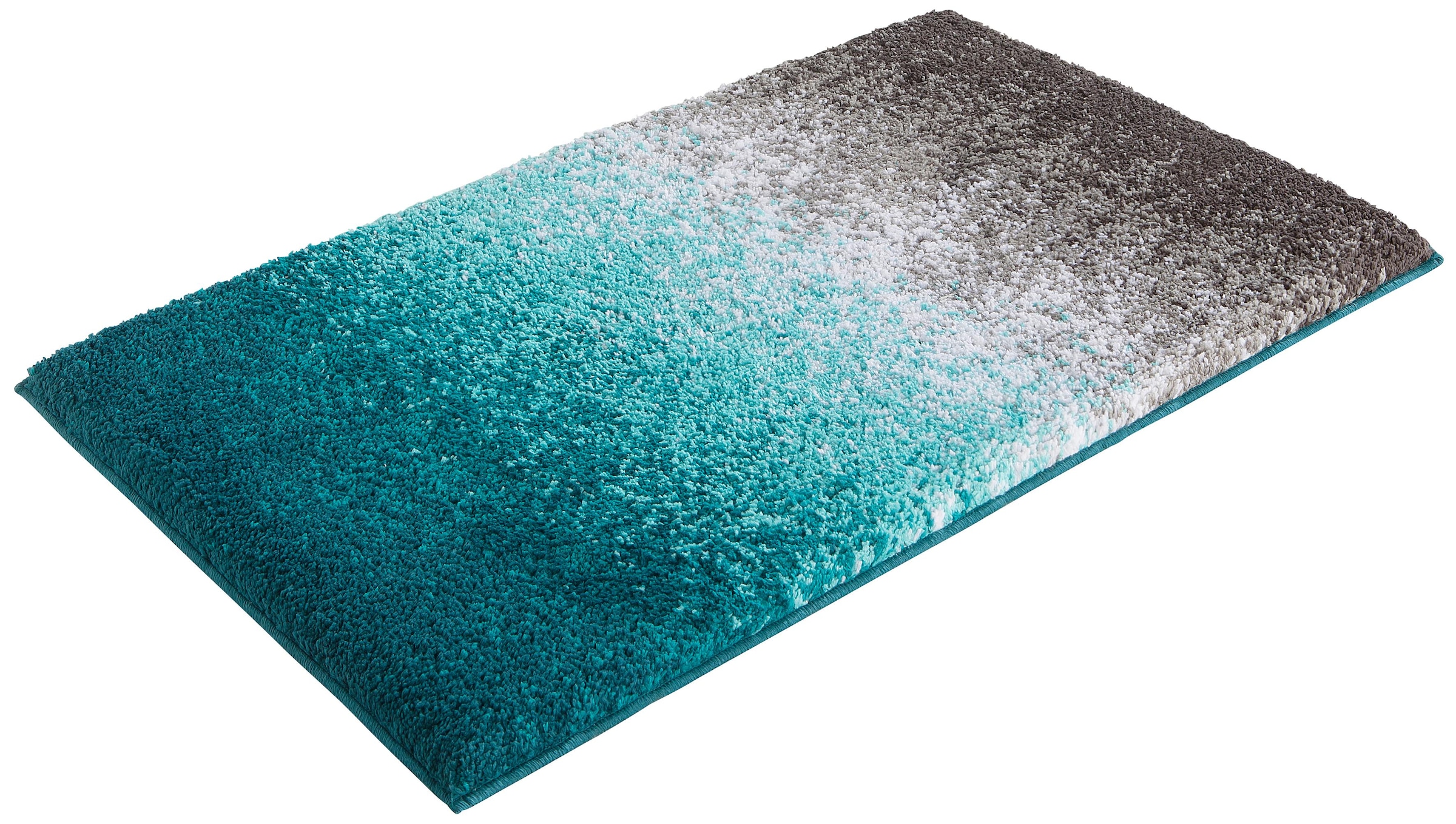 my home Badematte »Elif, Badvorleger, Badezimmer Teppich«, rutschhemmend beschichtet, fußbodenheizungsgeeignet-schnell trocknend-strapazierfähig, Ombré-Look, Badteppich, Badematten auch als 3 teiliges Set erhältlich