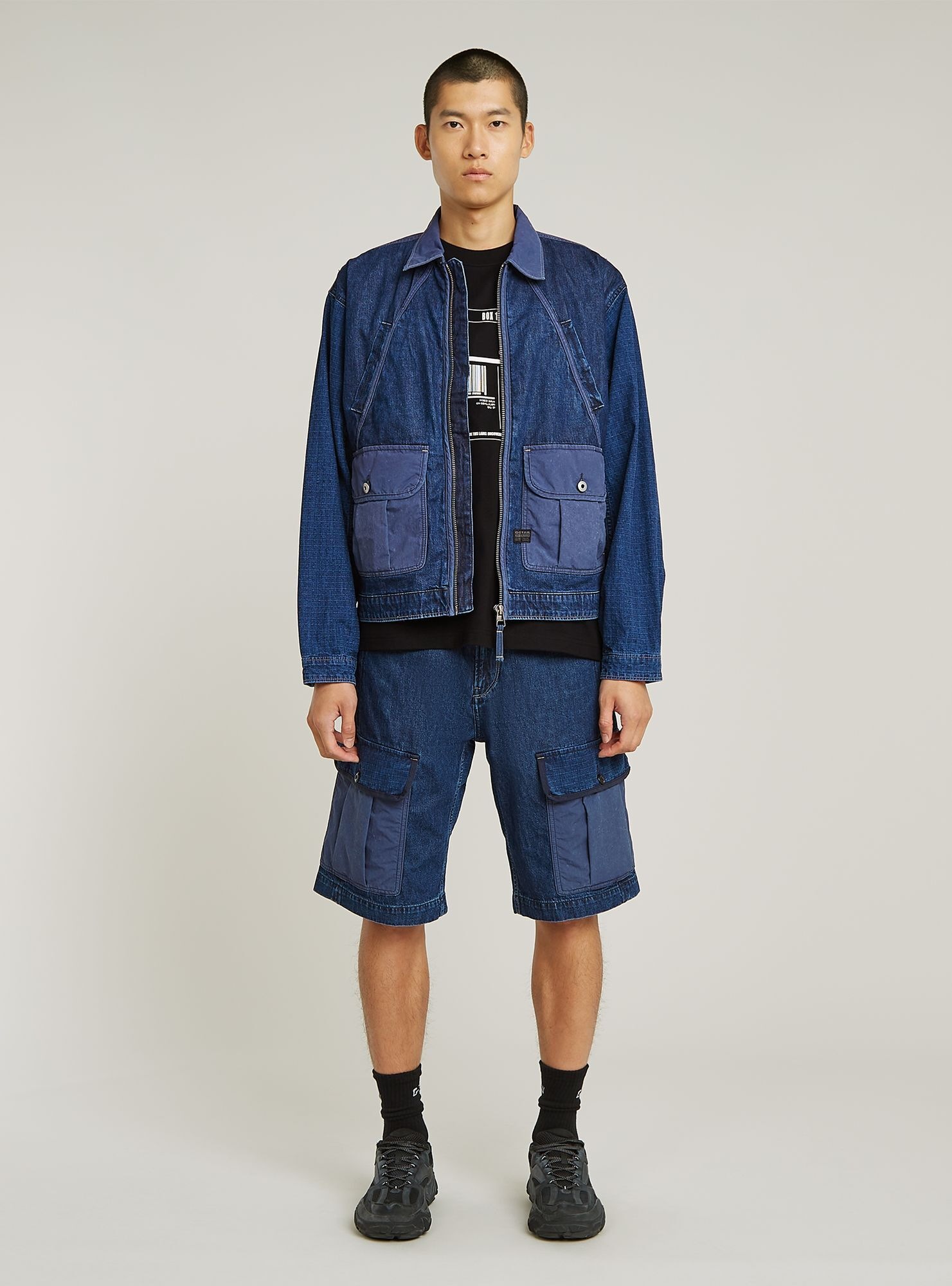 G-STAR Cargoshorts »Bend 3D Cargo Shorts Fabric Mix«