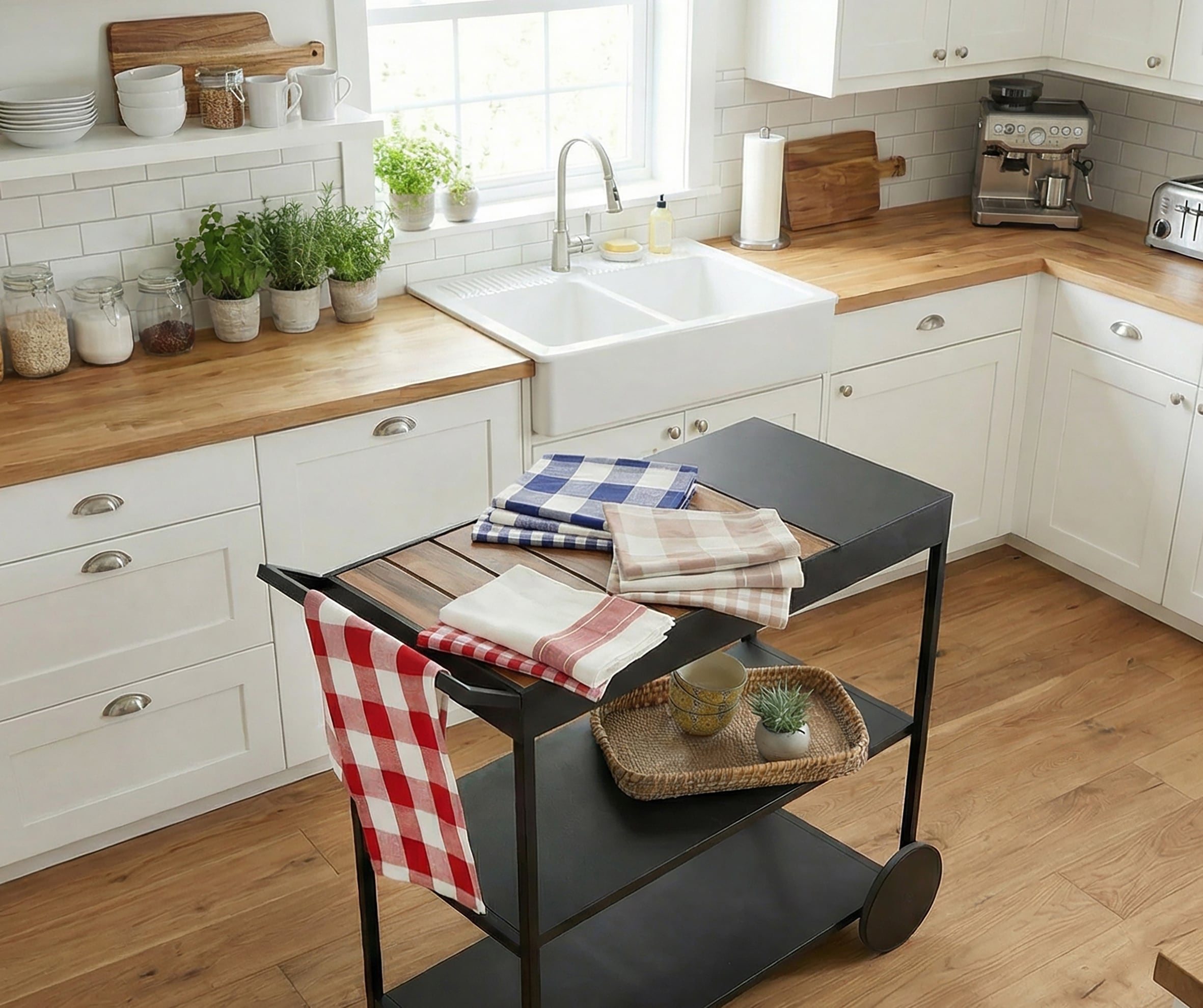 OTTO home Geschirrtuch »Ravven« 100 % Baumwolle, 70 × 50 cm, 3er-Set, Farbauswahl, Karo, Streifen