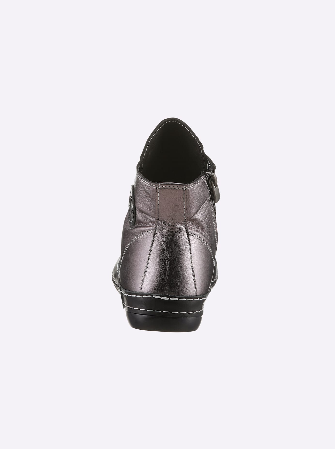 Sneaker ANDREA CONTI, Damen, Gr. 36, schwarz (schwarz, platinfarben), Glattleder, Leder, Rindsleder, Schuhe Sneaker 3