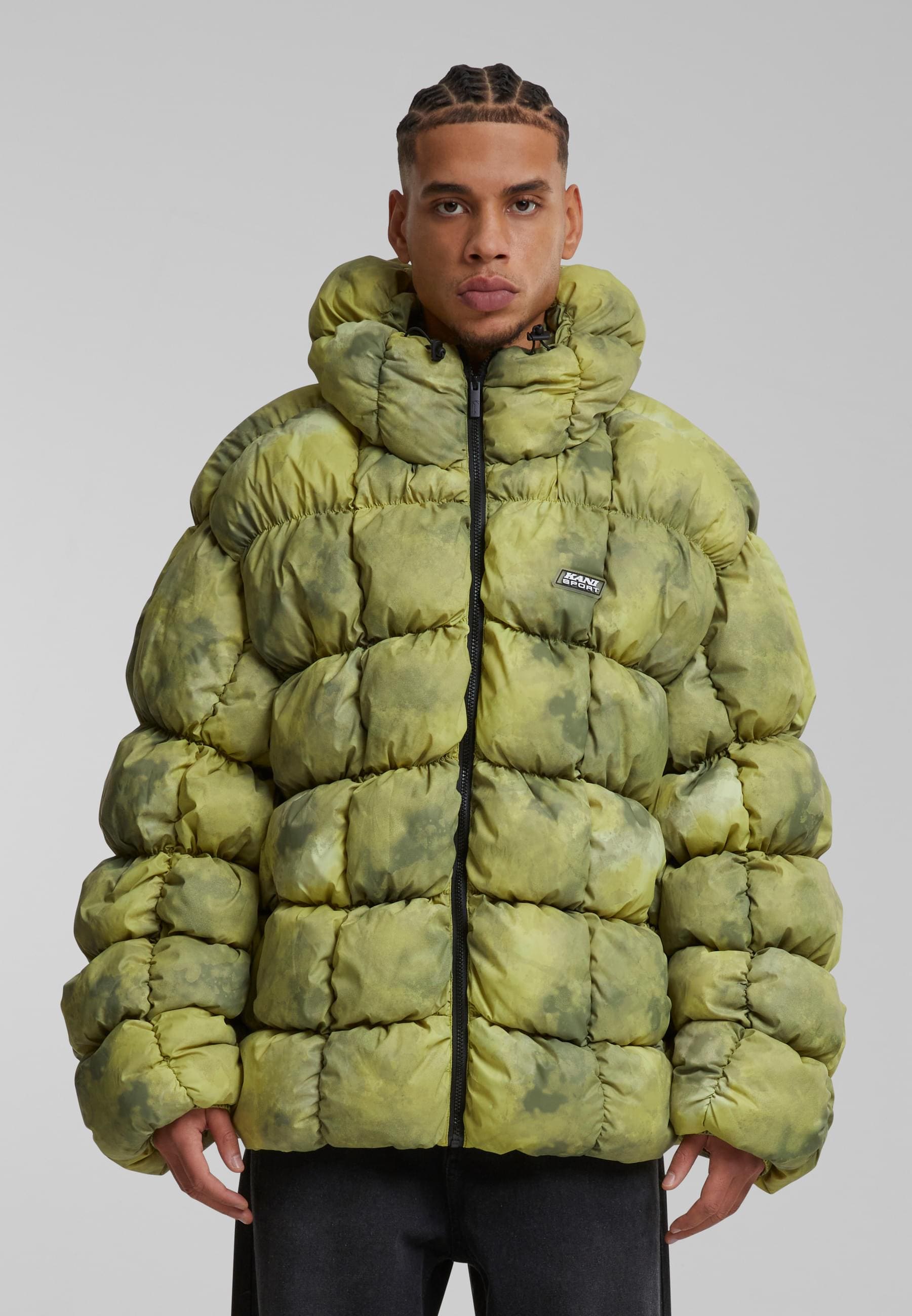 Karl Kani Winterjacke »Karl Kani Karl Kani Sport Patch Square Quilted Puffer Jacket«, (1 St.), ohne Kapuze