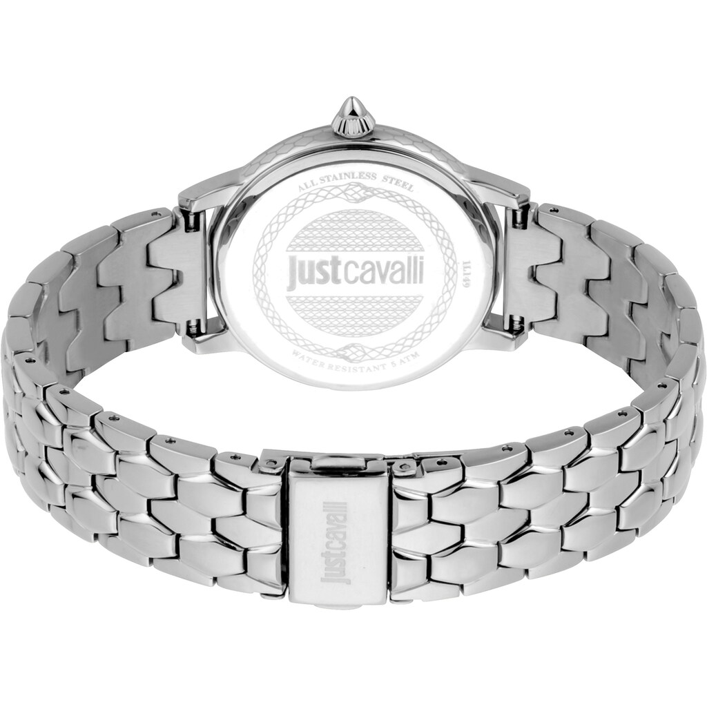 Just Cavalli Time Quarzuhr »Emozioni, JC1L149M0035«, (Set, 2 tlg., 2teiliges Set - Uhr mit passendem Schmuckarmband)