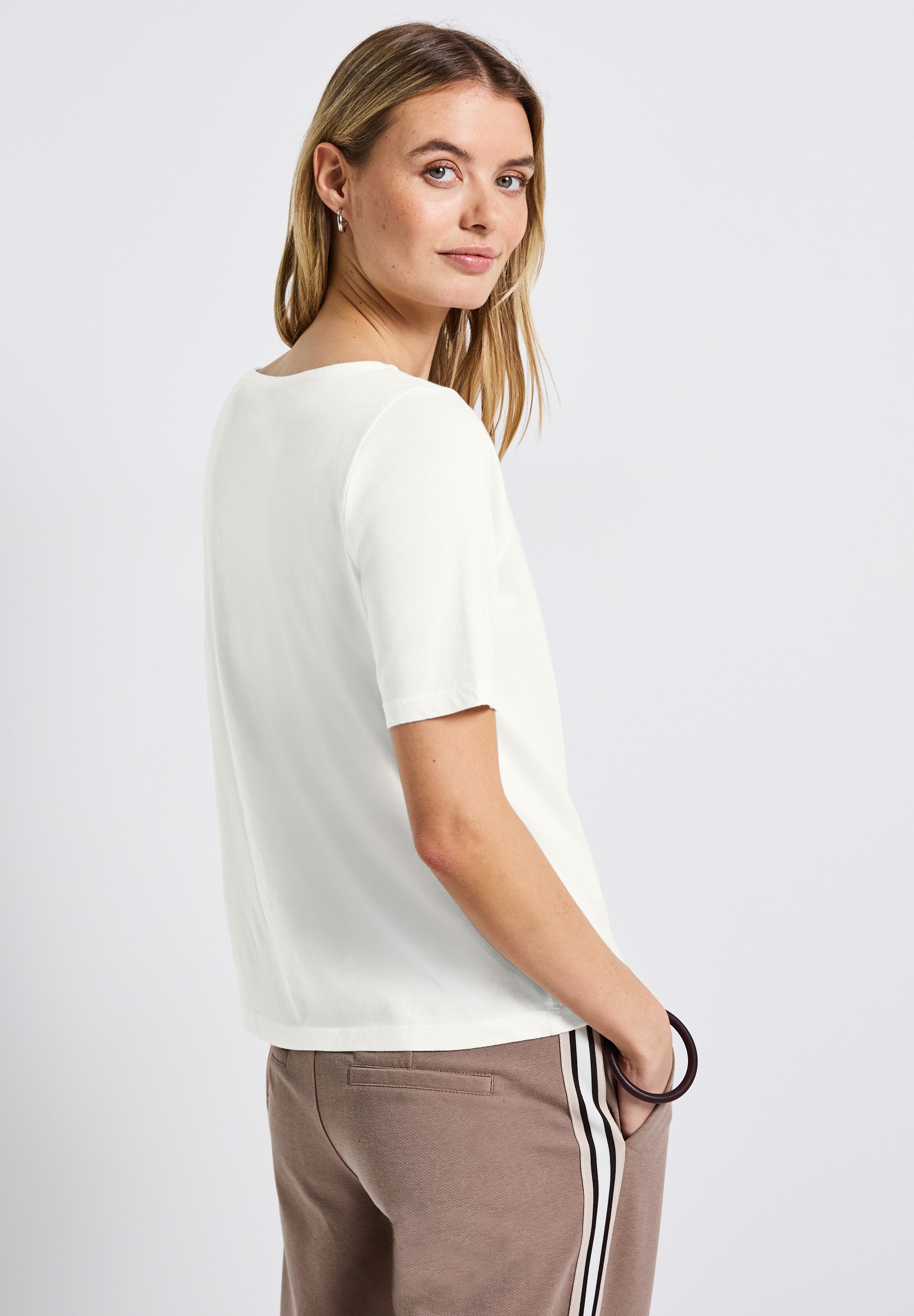 STREET ONE T-Shirt, U-Boot Ausschnitt, Basic günstig online kaufen