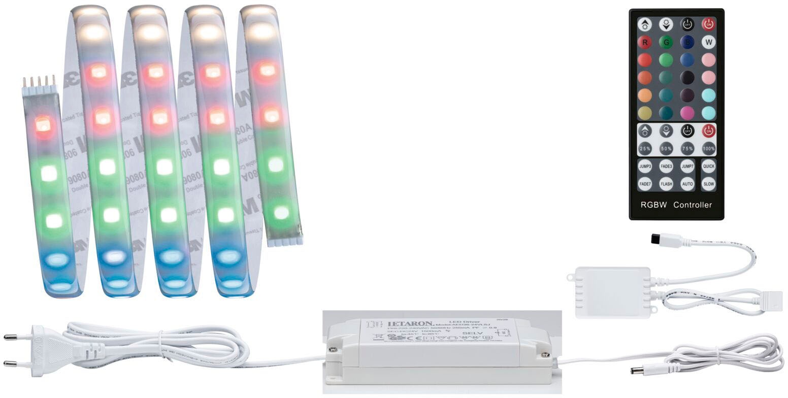 Umtausch Paulmann LED-Streifen »MaxLED 18W BAUR beschichtet«, | IP44 RGBW+ St.-flammig 440lm/m Basisset 1 bestellen 500 1,5m