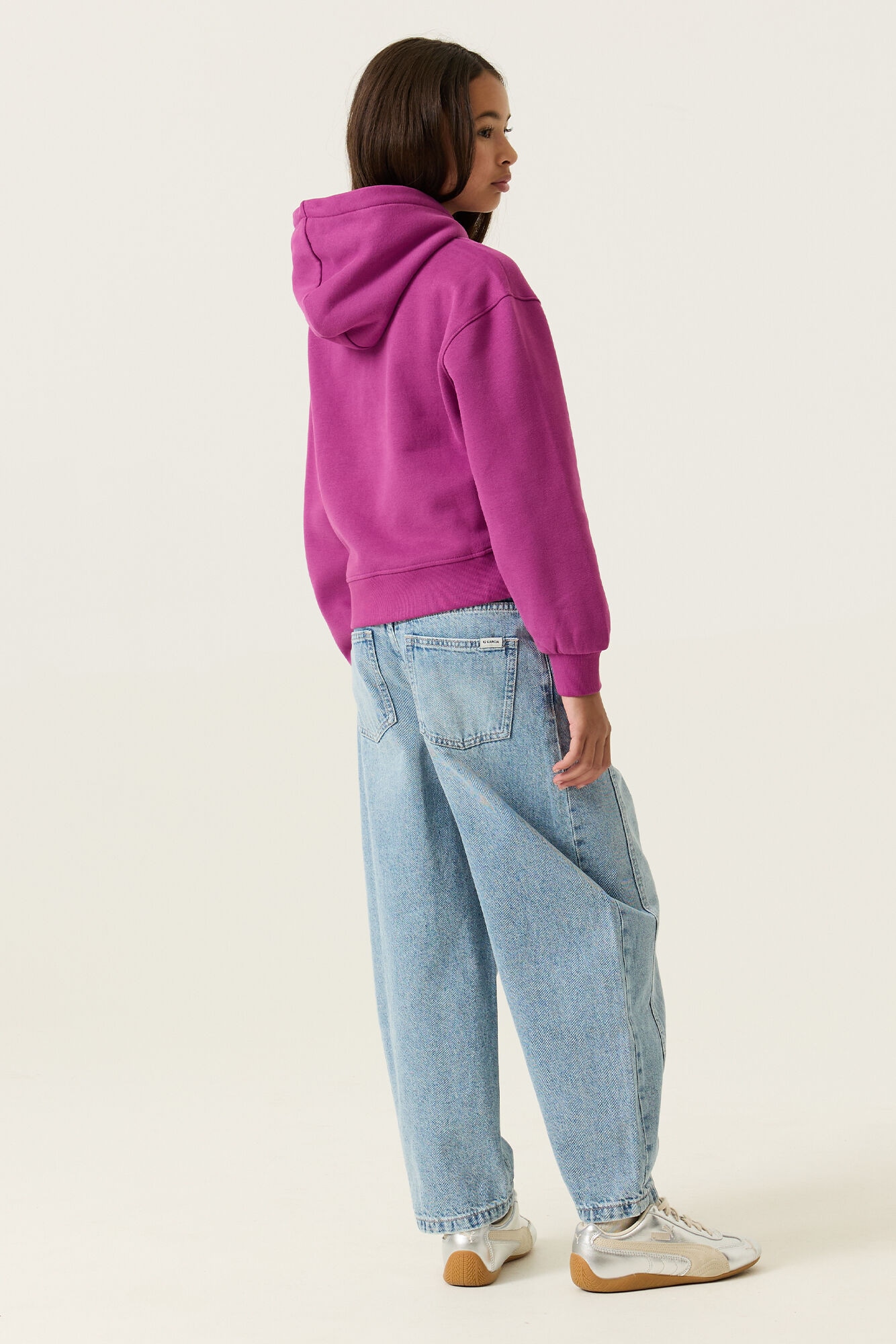 Garcia Sweatshirt , für Mädchen, in Kurzform, mit Kapuze
