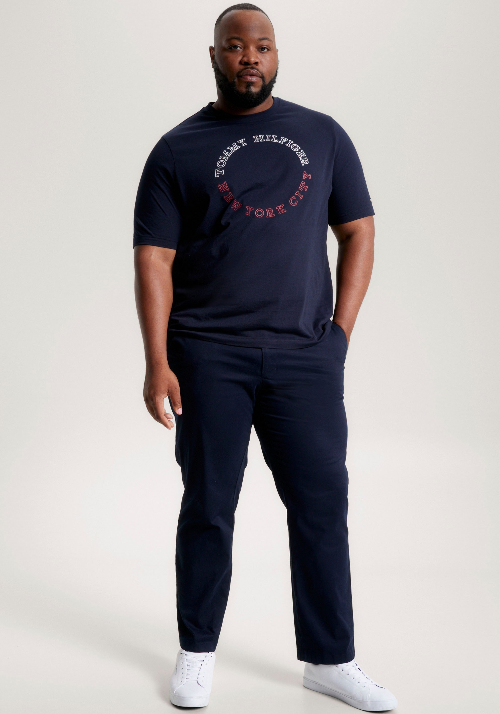 Tommy Hilfiger Big & Tall T-Shirt »BT-MONOTYPE ROUNDLE TEE-B« ▷ bestellen |  BAUR