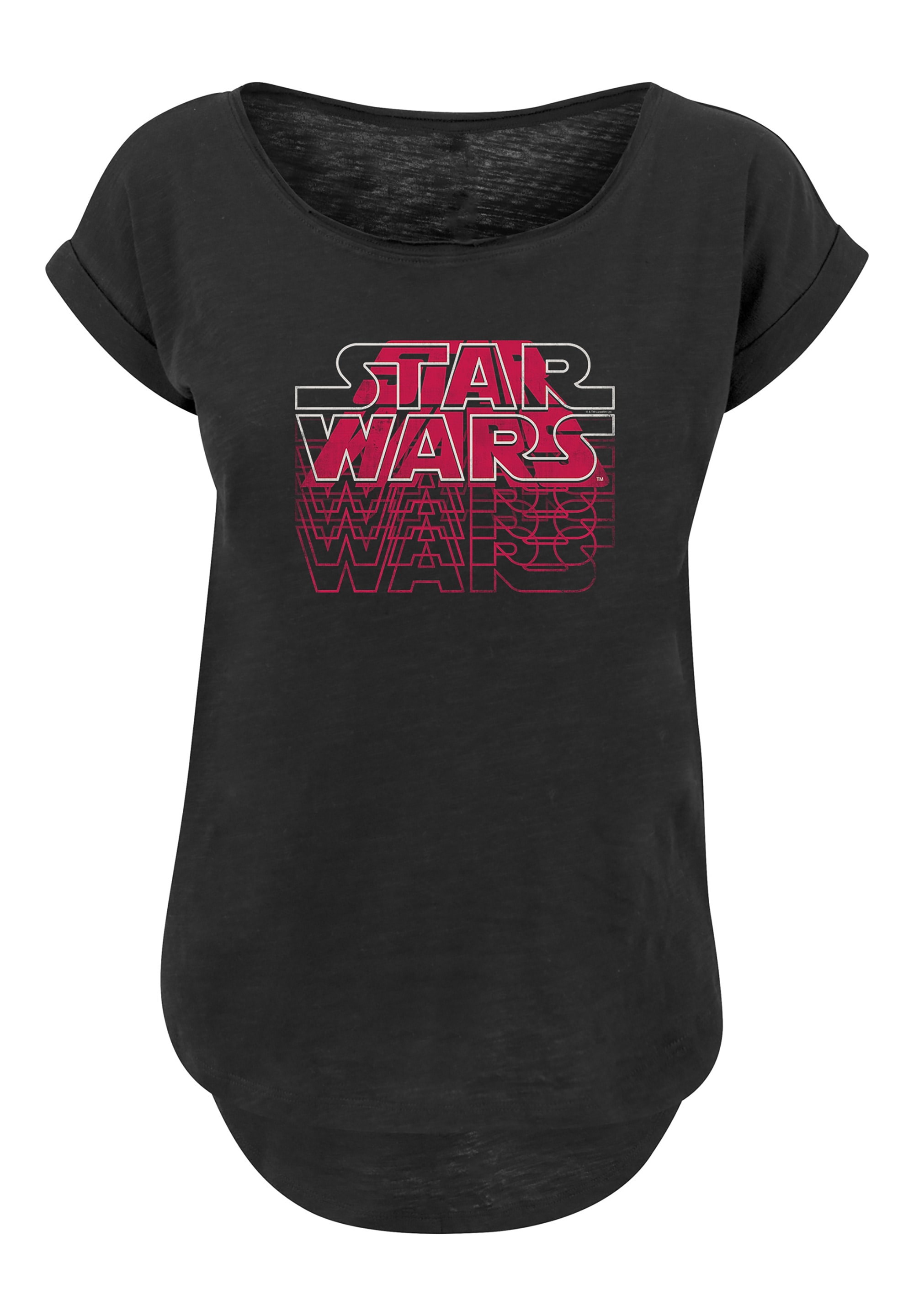 F4NT4STIC T-Shirt »Star Wars Blended Logo - Premium Krieg der Sterne«, Print
