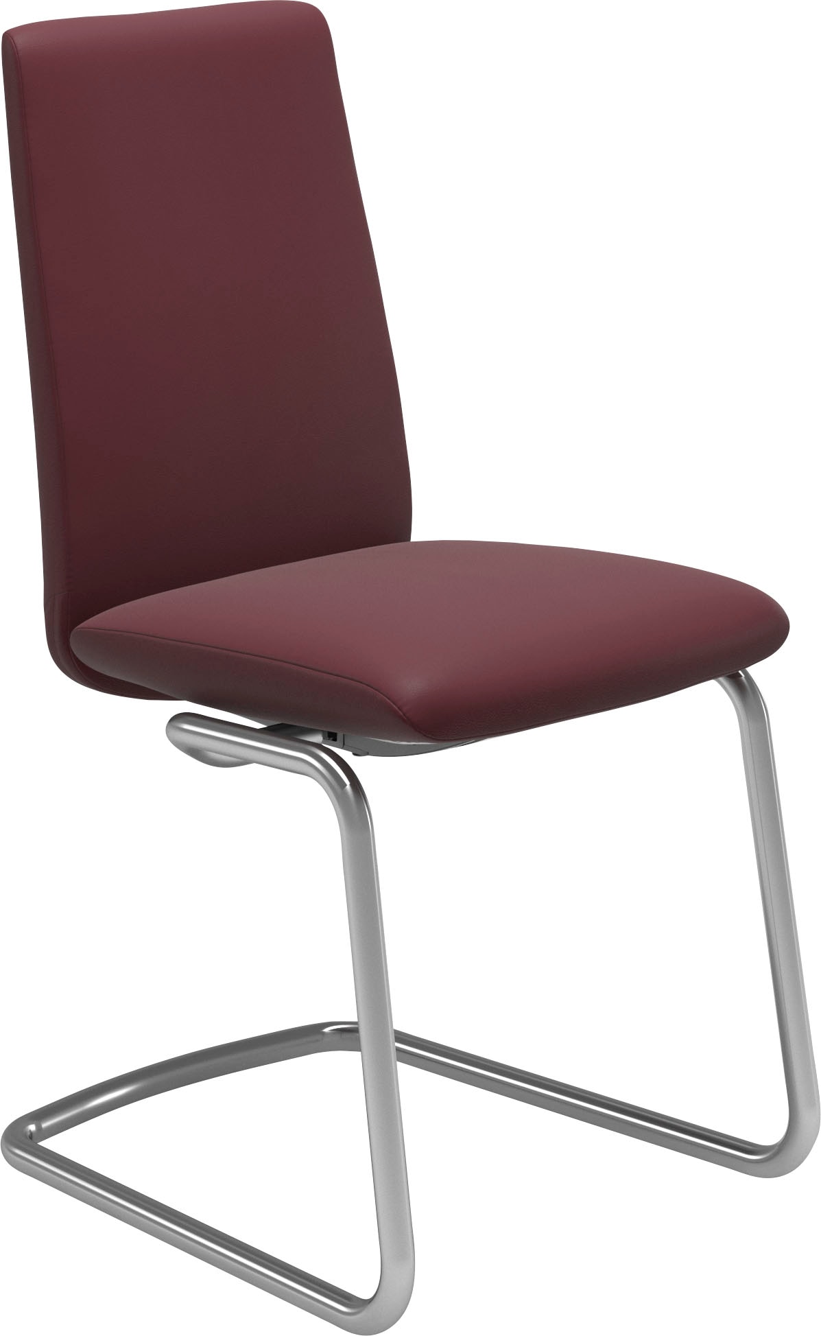 Stressless Polsterstuhl "Laurel", Leder BATICK, Low Back, Größe M, mit Beinen aus Stahl in Chrom glänzend