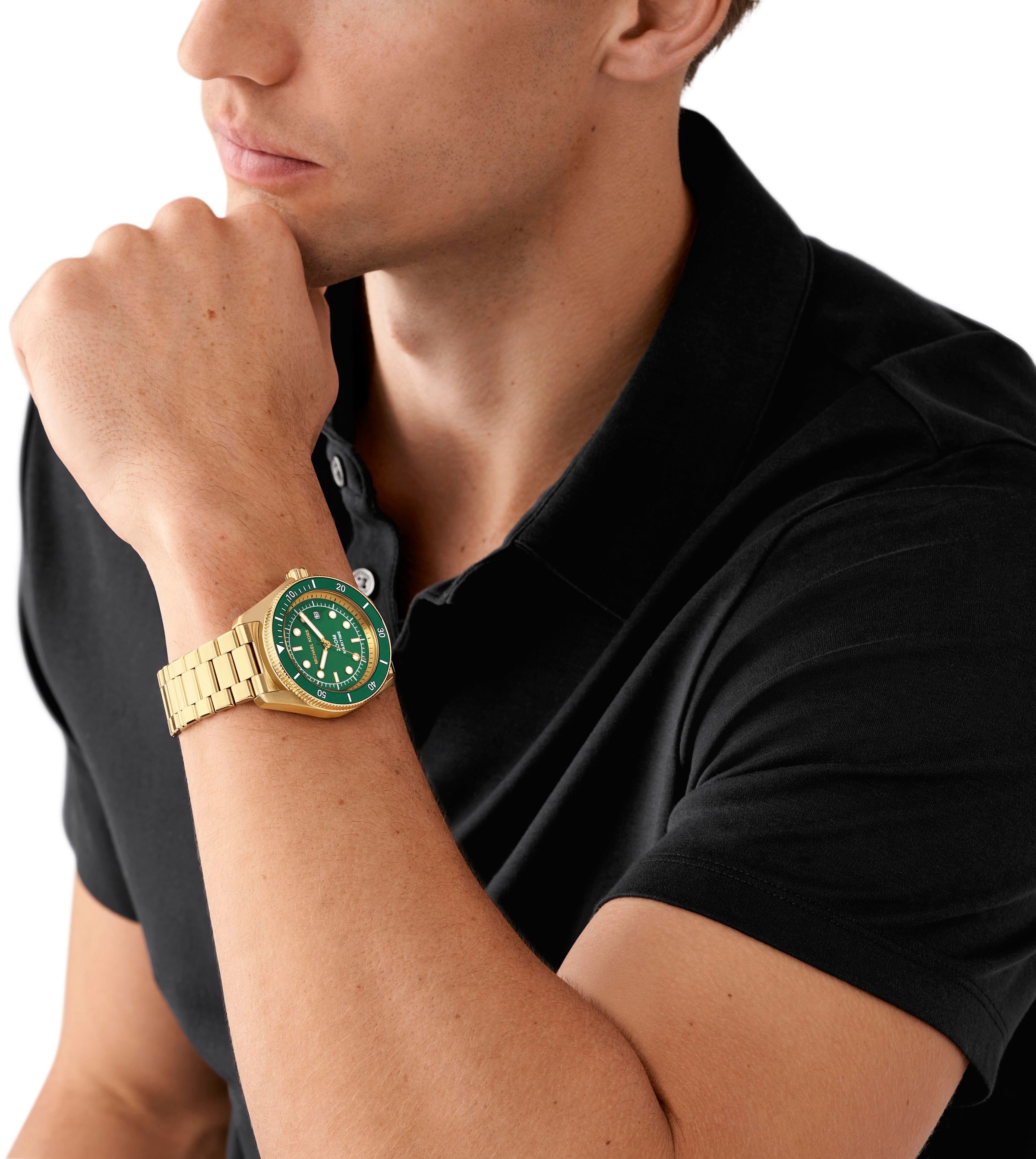 MICHAEL KORS Quarzuhr »MARITIME«, Armbanduhr, Damenuhr, Herrenuhr, Edelstahlarmband, analog