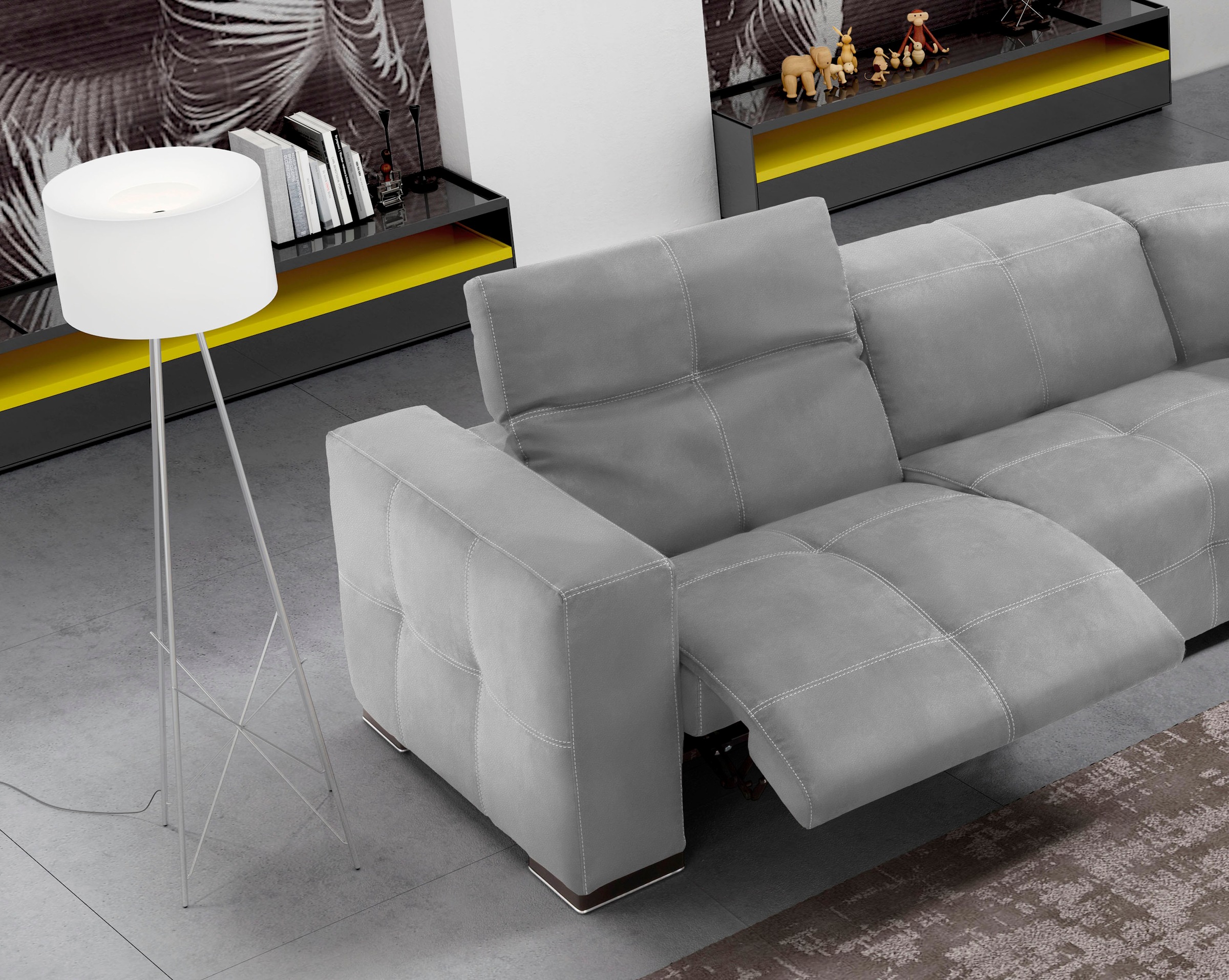 Egoitaliano Ecksofa »Sauvanne«, wahlweise mit elektrischer Relaxfunktion, Kopfteilverstellung