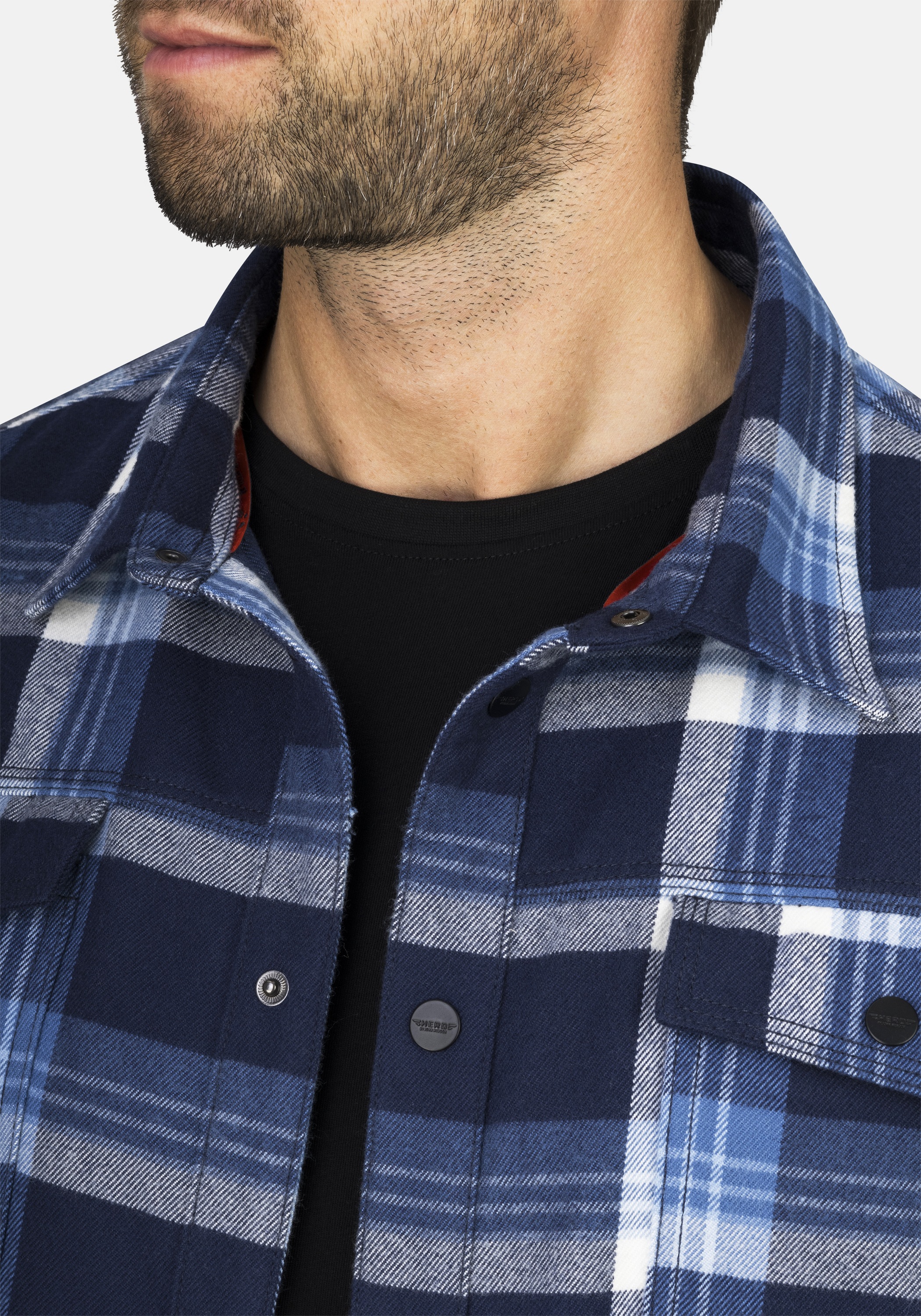 HERO by John Medoox Karohemd »Overshirt Workwear Arbeitshemd«, Arbeitshemd Funktionsqualität für Herren