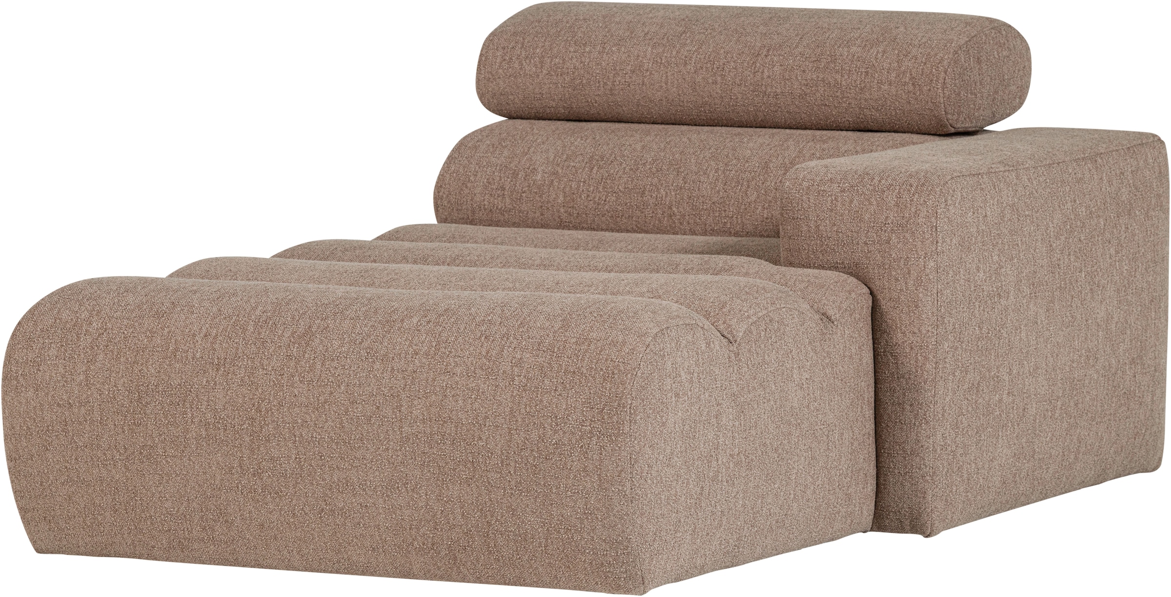 WOOOD Sofaelement »Novi Bezug mit verstellbarer Nackenstütze B 109 x T 173 x H 86 cm« Tragkraft 120 kg, Maximale Verschleißfestigkeit