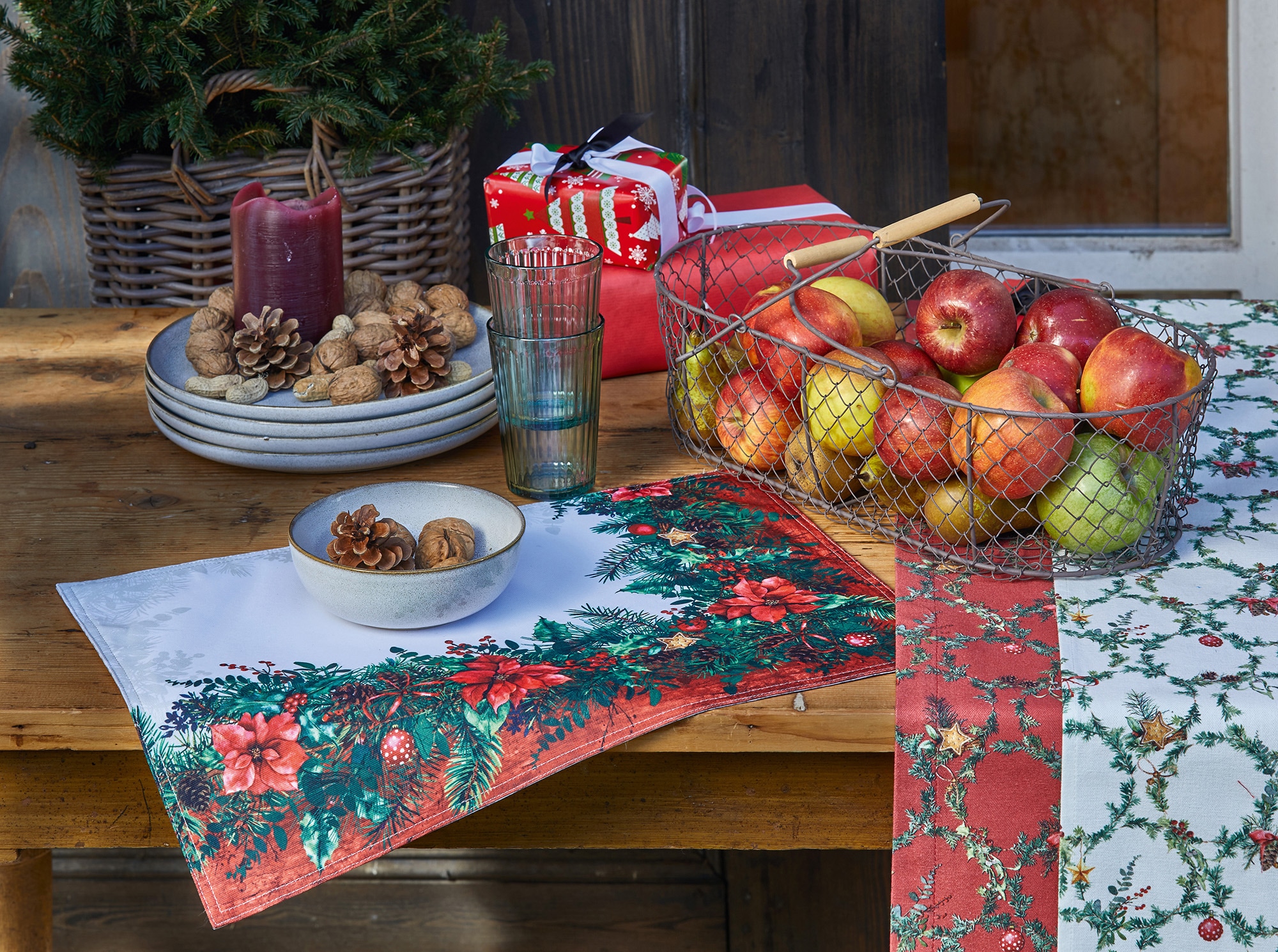 Tischläufer (1 BAUR Weihnachtsdeko, Weihnachten«, »3606 St.), Digitaldruck | APELT kaufen Winterwelt,