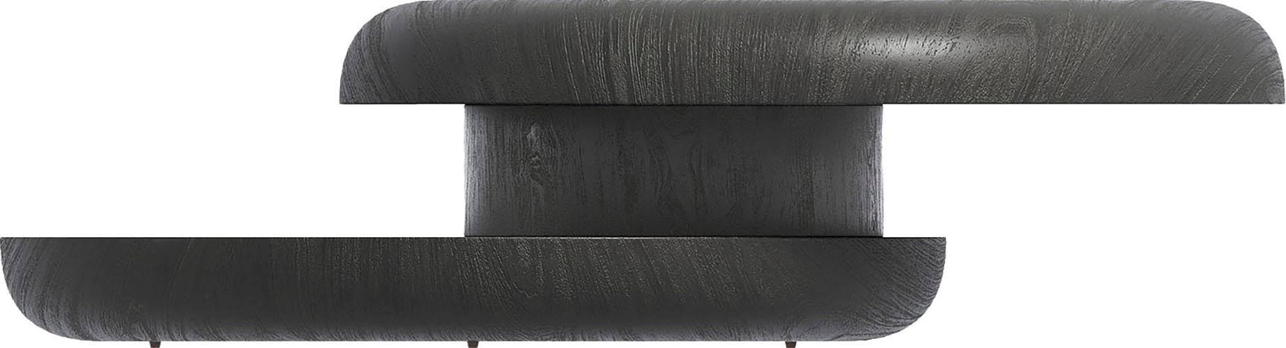 SalesFever Couchtisch »drehbar - runder Design-Wohnzimmertisch aus Holz« 1 Stk. tlg. Stilvoller & moderner Tisch mit Echtholzfurnier, Ø 90 cm