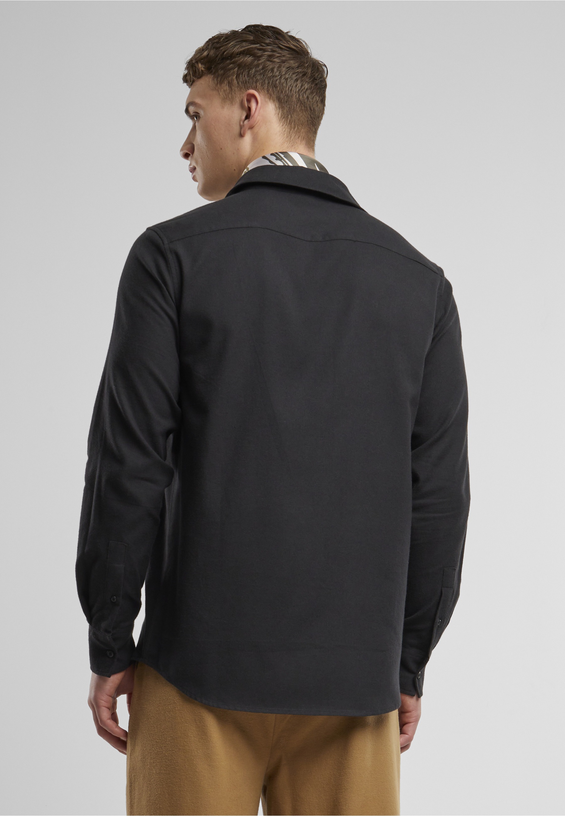 Urban Classics Chemise à Manches Longues Flanell Black S Homme 3