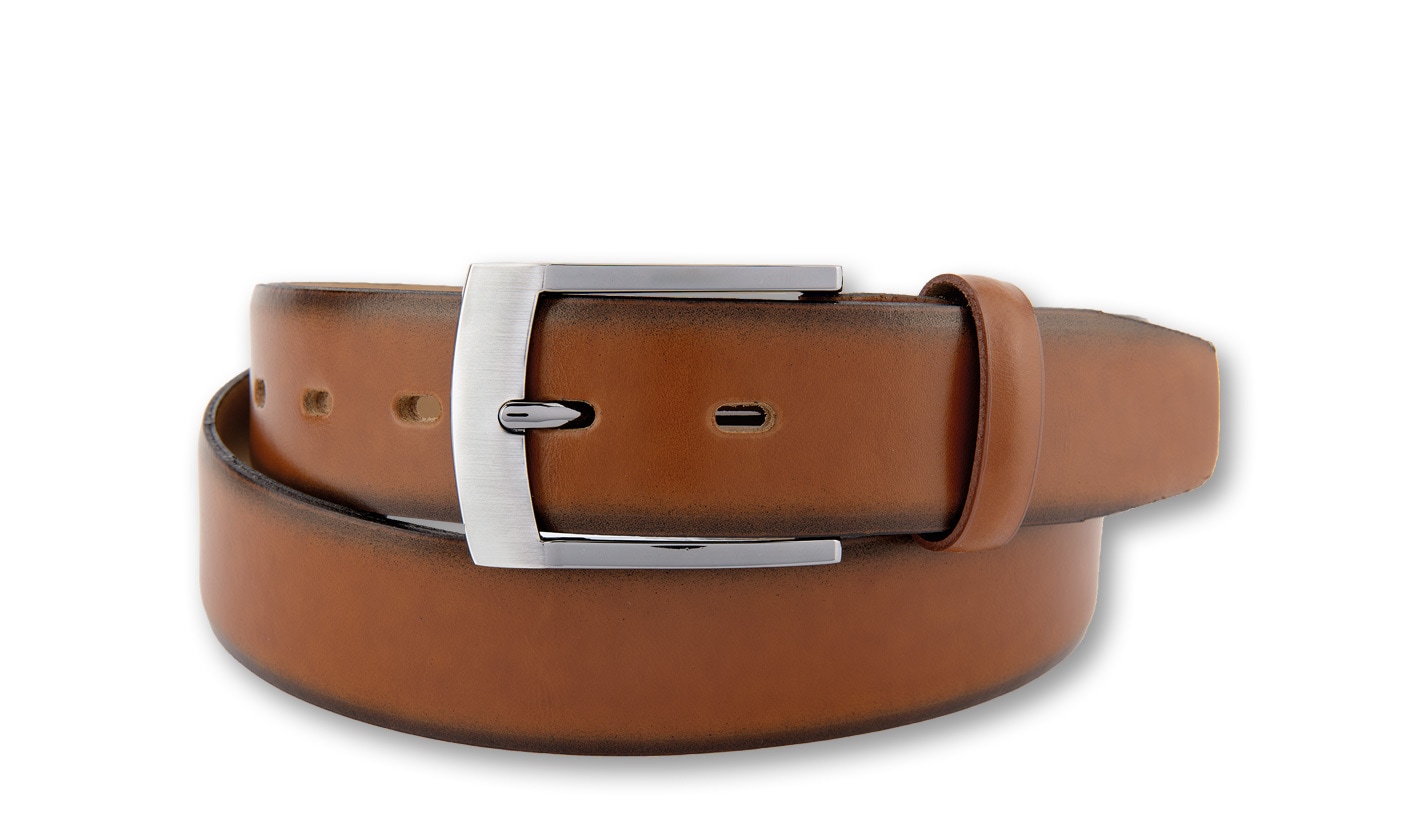 BERND GÖTZ Ledergürtel "Ledergürtel aus bombiertem Rindleder mit gefärbten günstig online kaufen