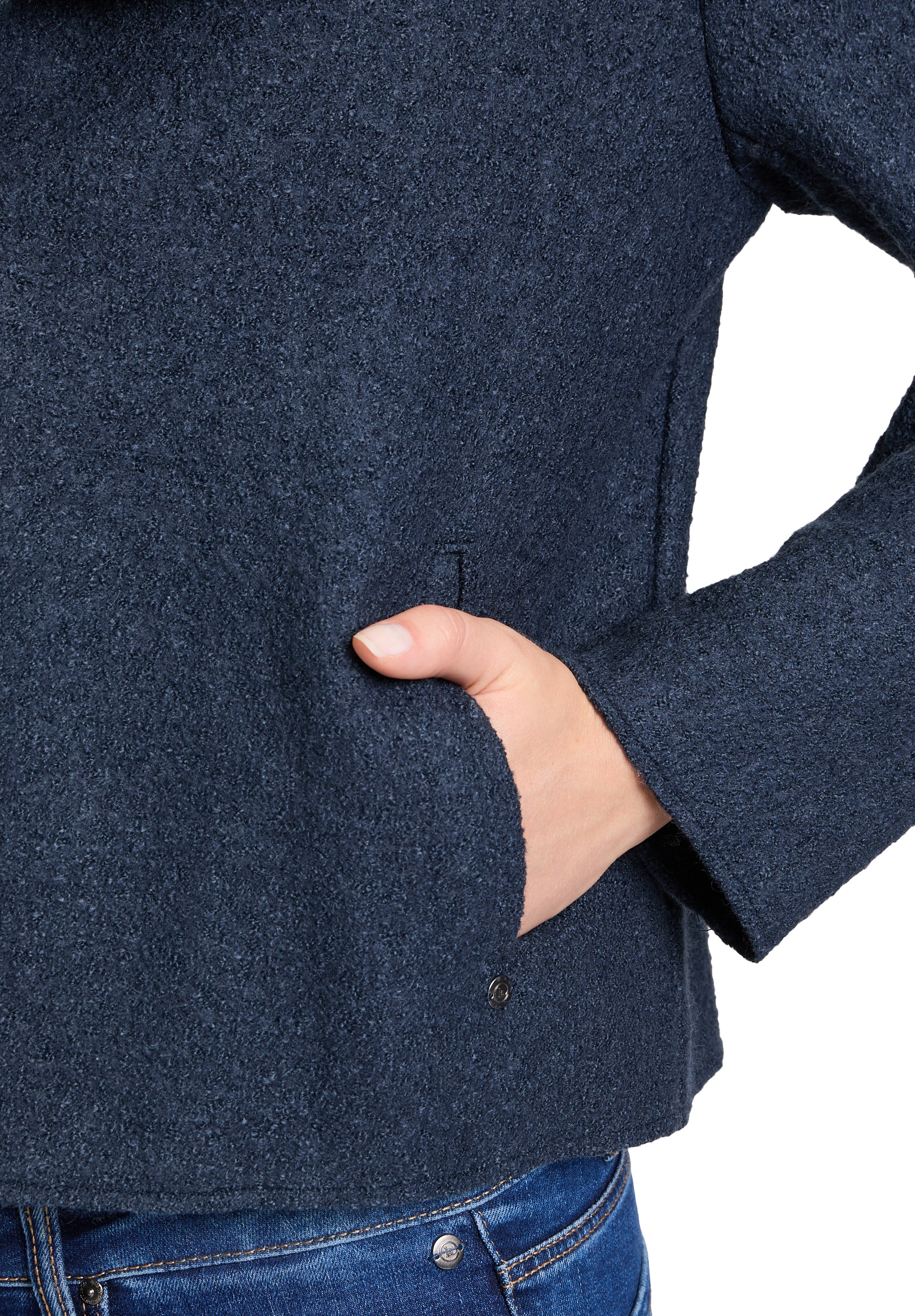 Betty&Co Jackenblazer »Betty & Co Damen Casual-Jacke mit Kragen«, Material