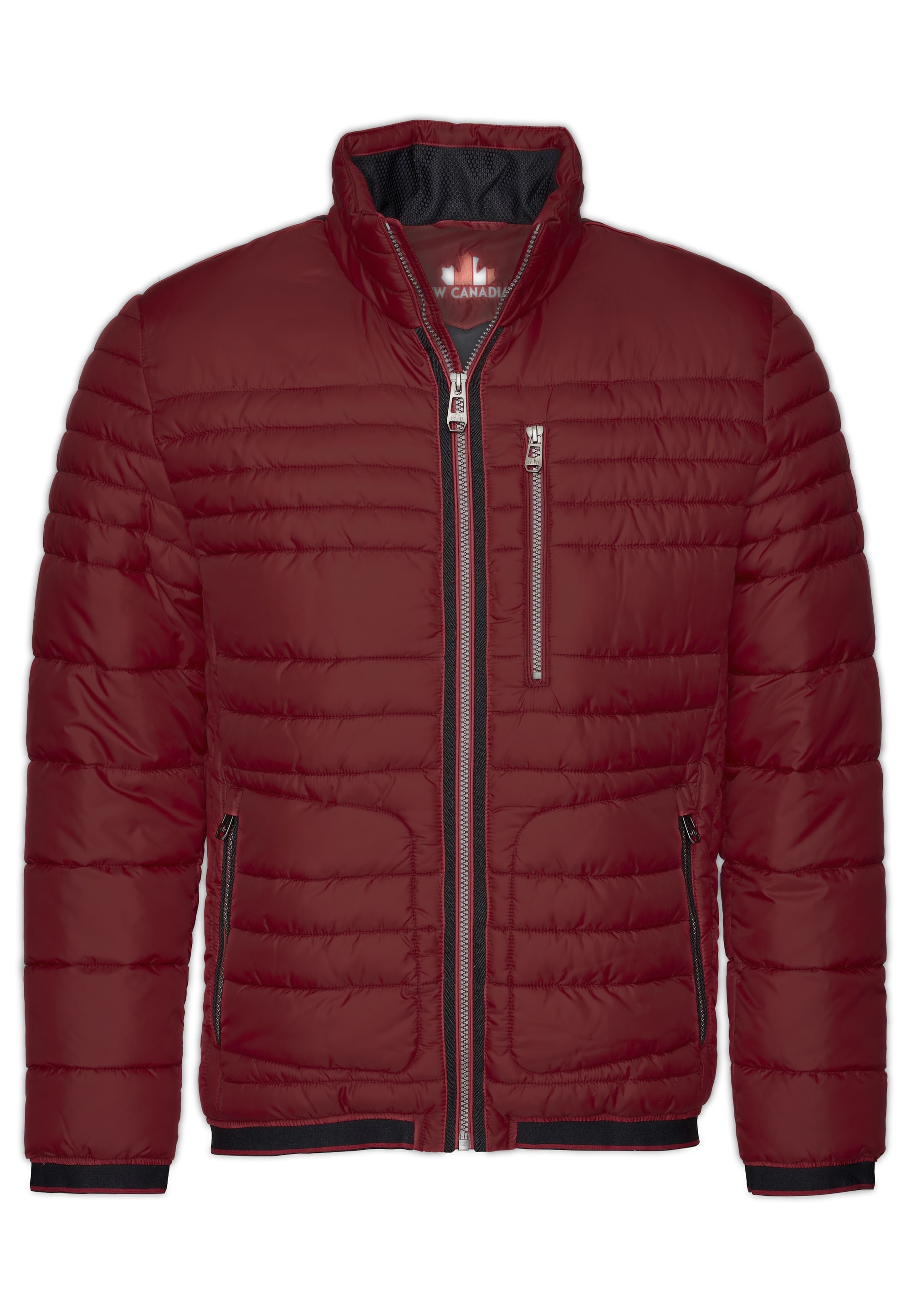 New Canadian Steppjacke, mit elastischem Bund am Saum und Armabschluss