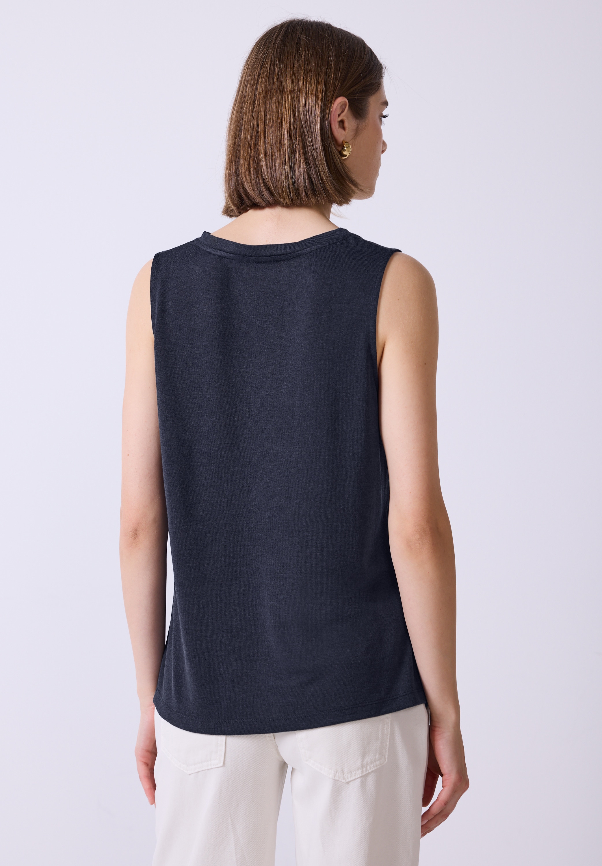 STREET ONE STUDIO Trägertop, aus elastischem Materialmix