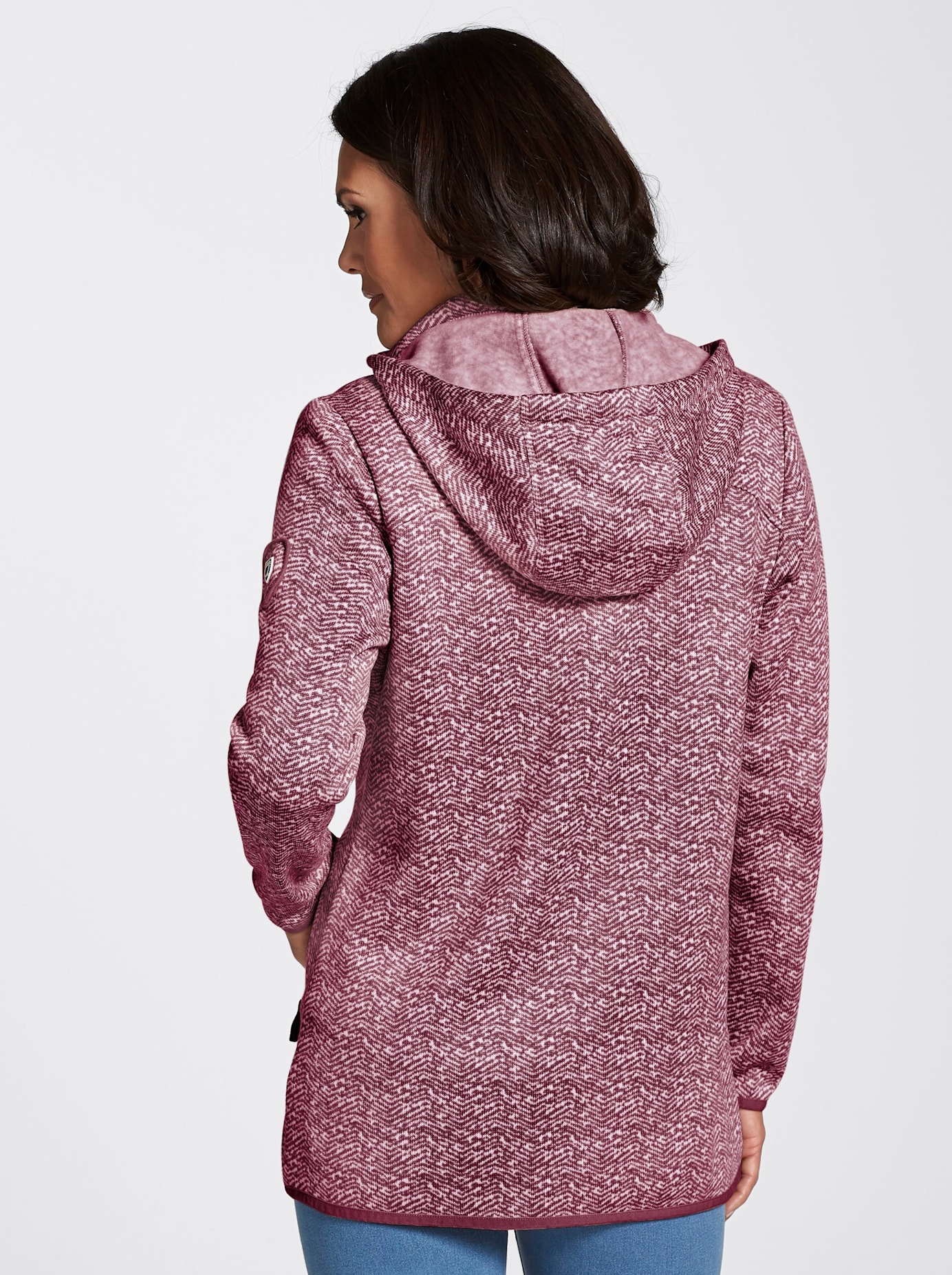 Casual Looks Kapuzenfleecejacke günstig online kaufen