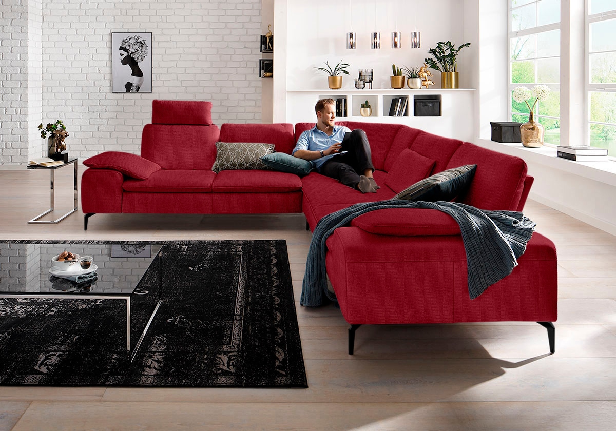 W.SCHILLIG Ecksofa "valentinoo", (Set), mit Sitztiefenverstellung, Breite 3 günstig online kaufen