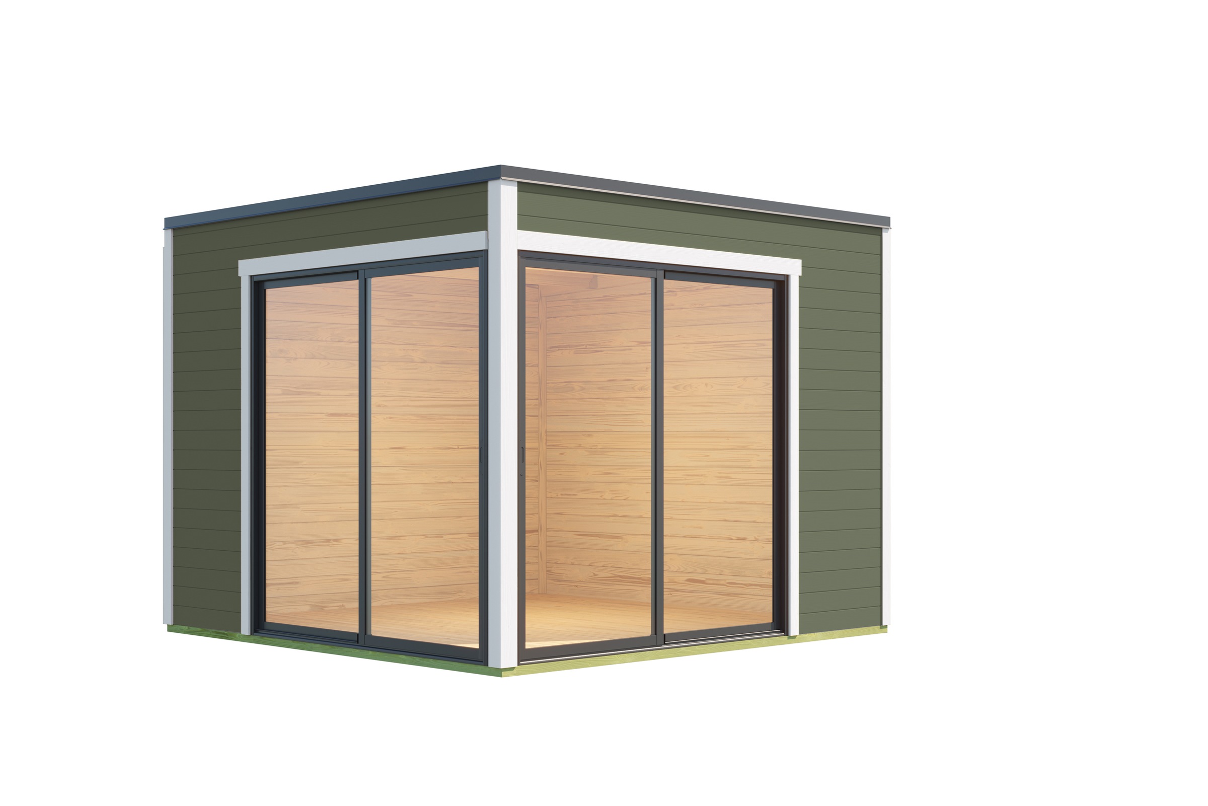 Nordic Holz Gartenhaus "Palermo 3", mit großen Glasflächen günstig online kaufen
