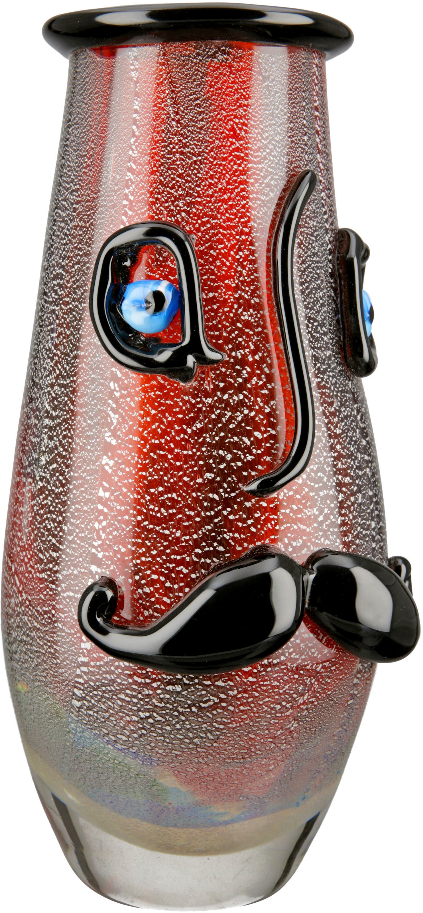 Casablanca by Gilde Tischvase »Beard«, (1 St.), dekorative Vase aus Glas, Blumenvase