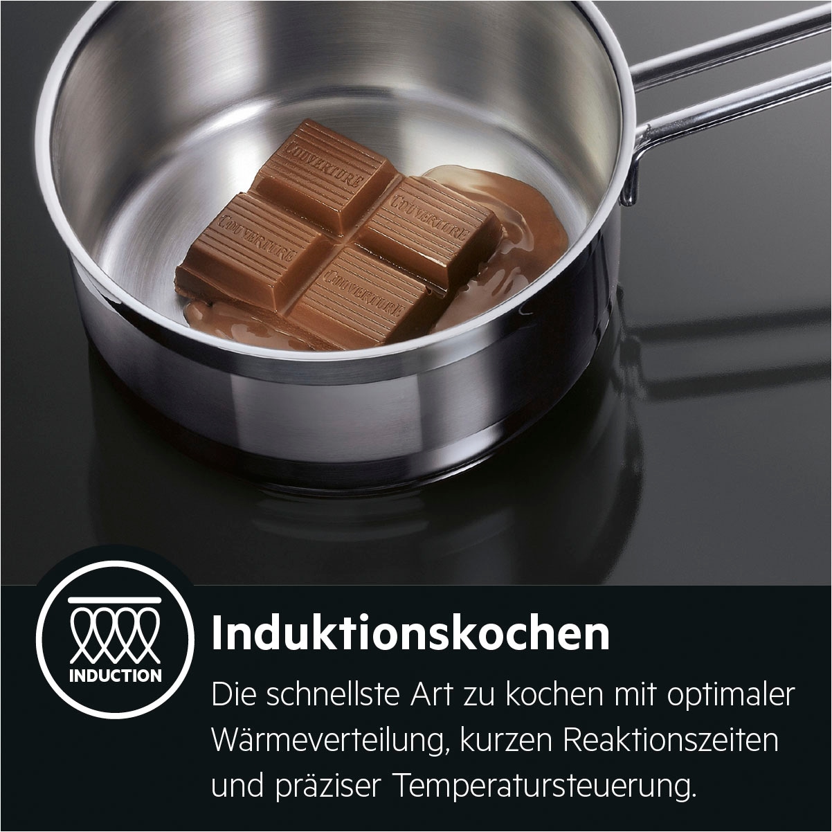 AEG Flex-Induktions-Kochfeld »IKE86683XB«, IKE86683XB, Flex-Induktion - intuitive Bedienung, Autark