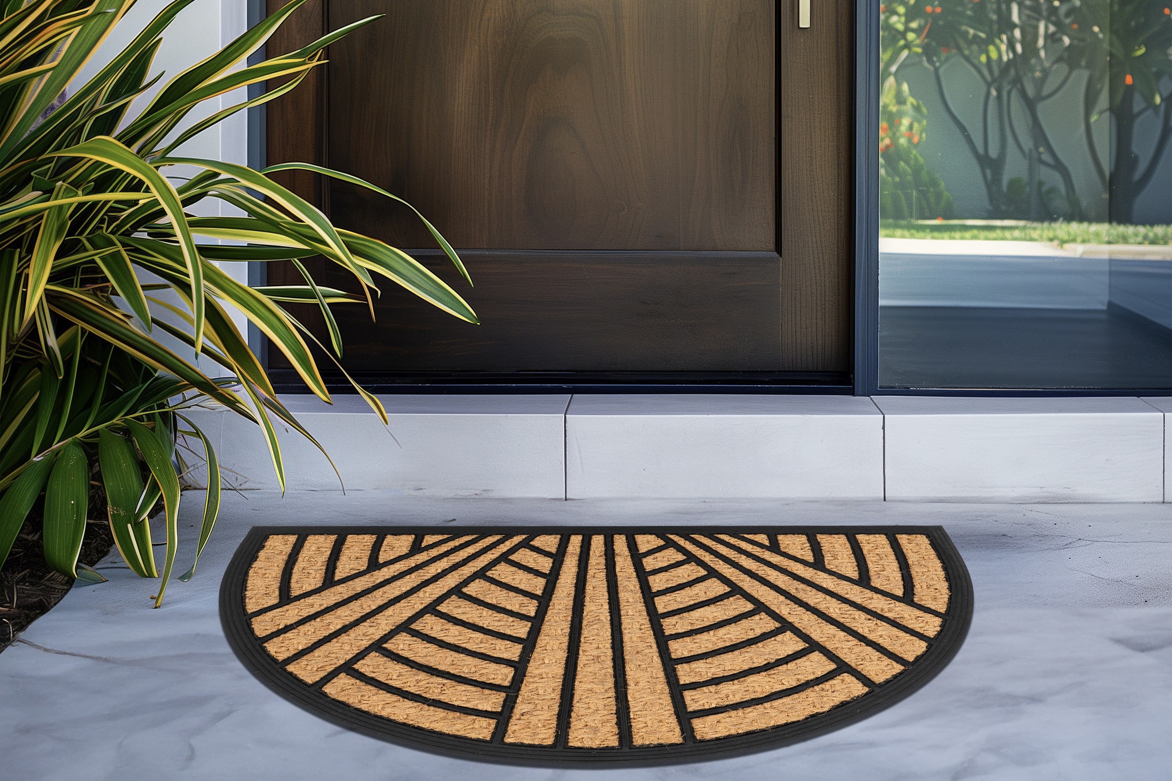 Kayoom Fußmatte "Style Step 125" halbrund 11 mm Höhe Türmatte, Eingang, Kok günstig online kaufen