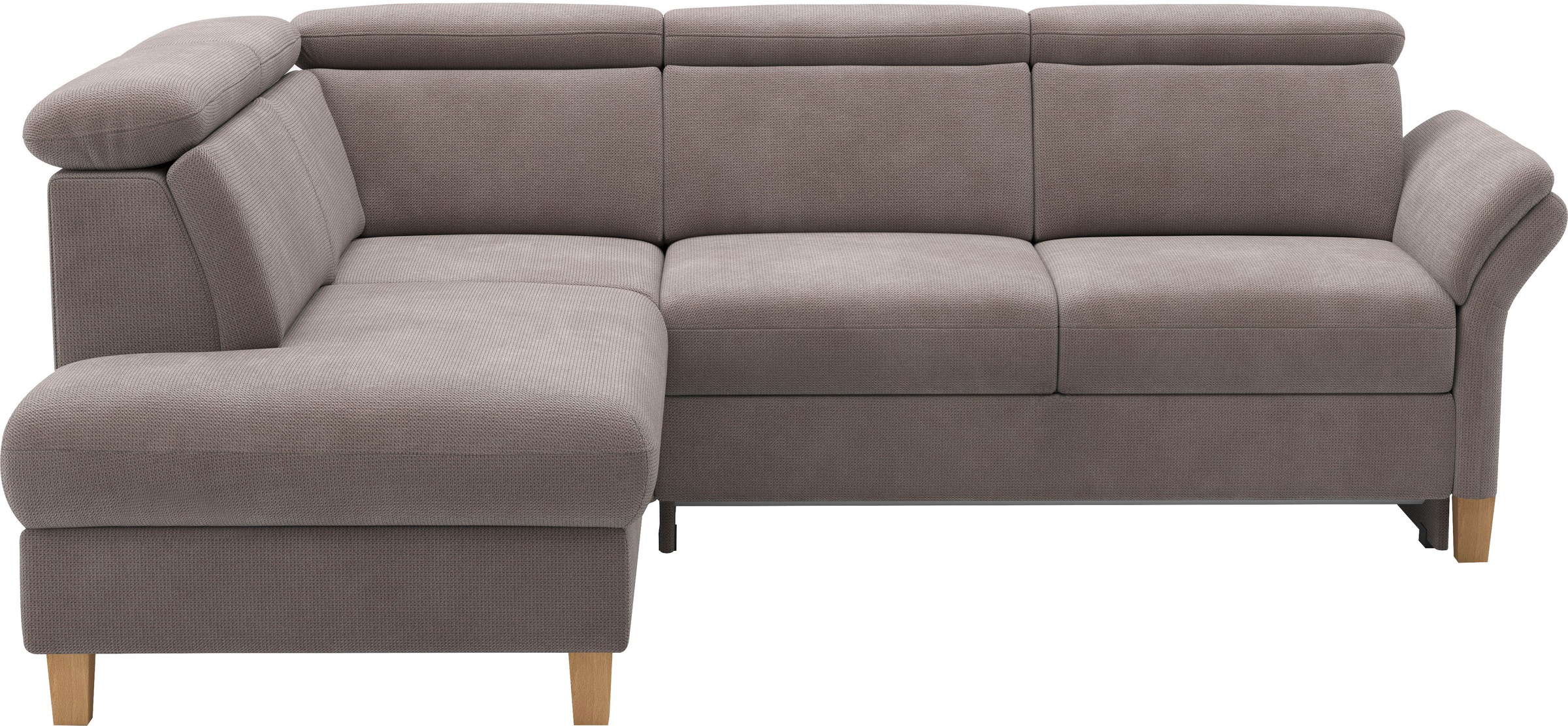 Home affaire Ecksofa "Glendale, L-Form" inkl. Kopfteilverstellung, wahlweis günstig online kaufen