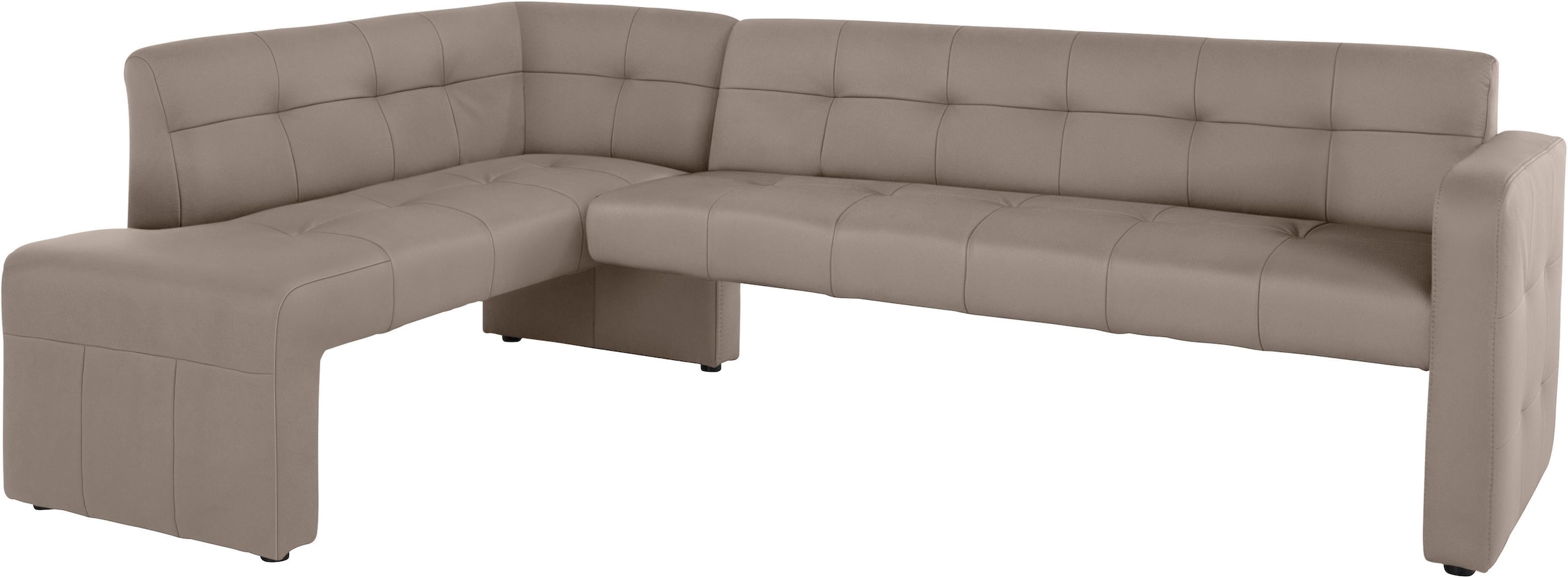 exxpo - sofa fashion Eckbank »Barista mit toller Detailverarbeitung, hohe Bodenfreiheit«, Komfortsitzhöhe 49cm, Frei im Raum stellbar