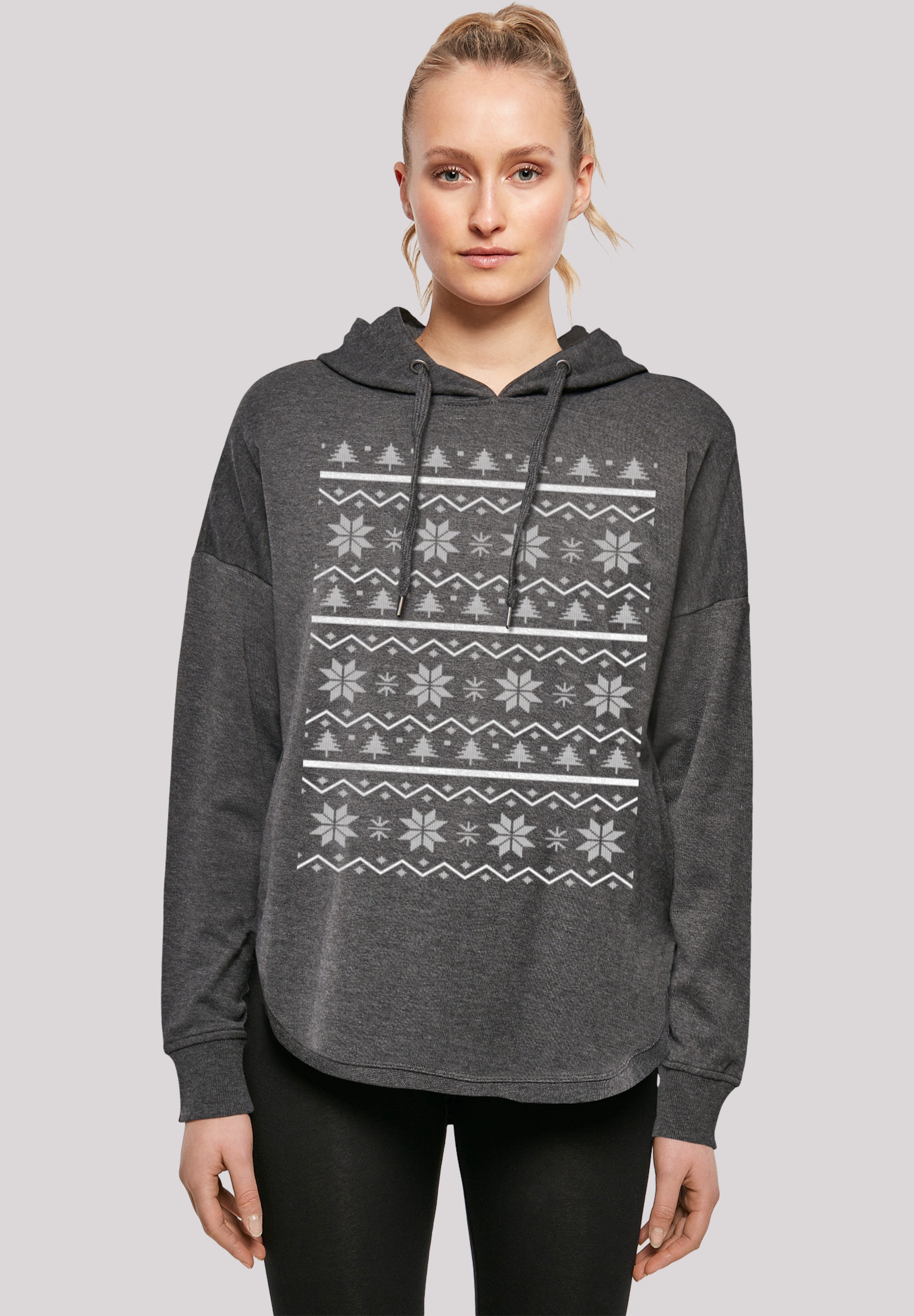 F4NT4STIC Kapuzenpullover "Scandinavian Muster Weihnachten", Print